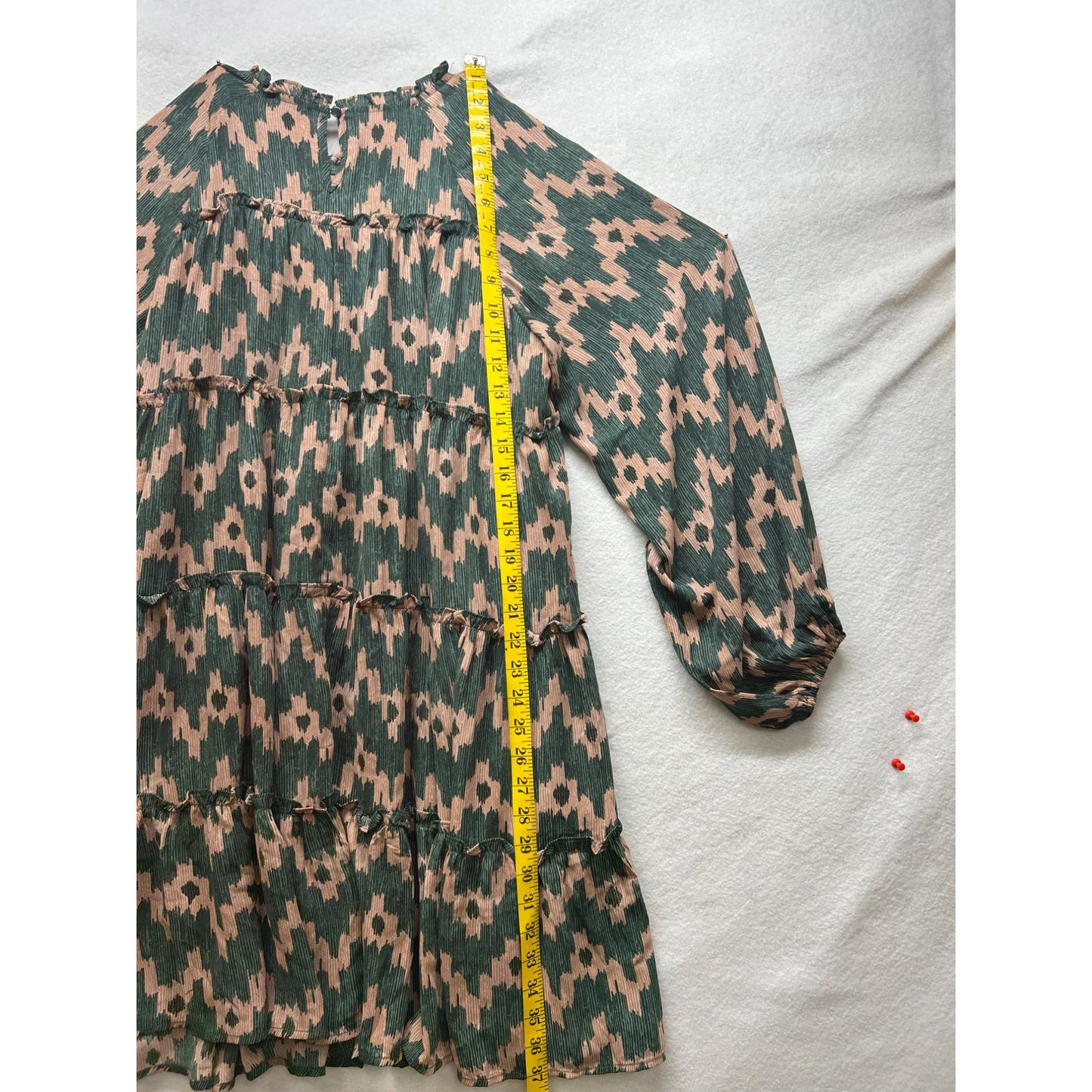 Mittoshop green/pink flowy dress #2907