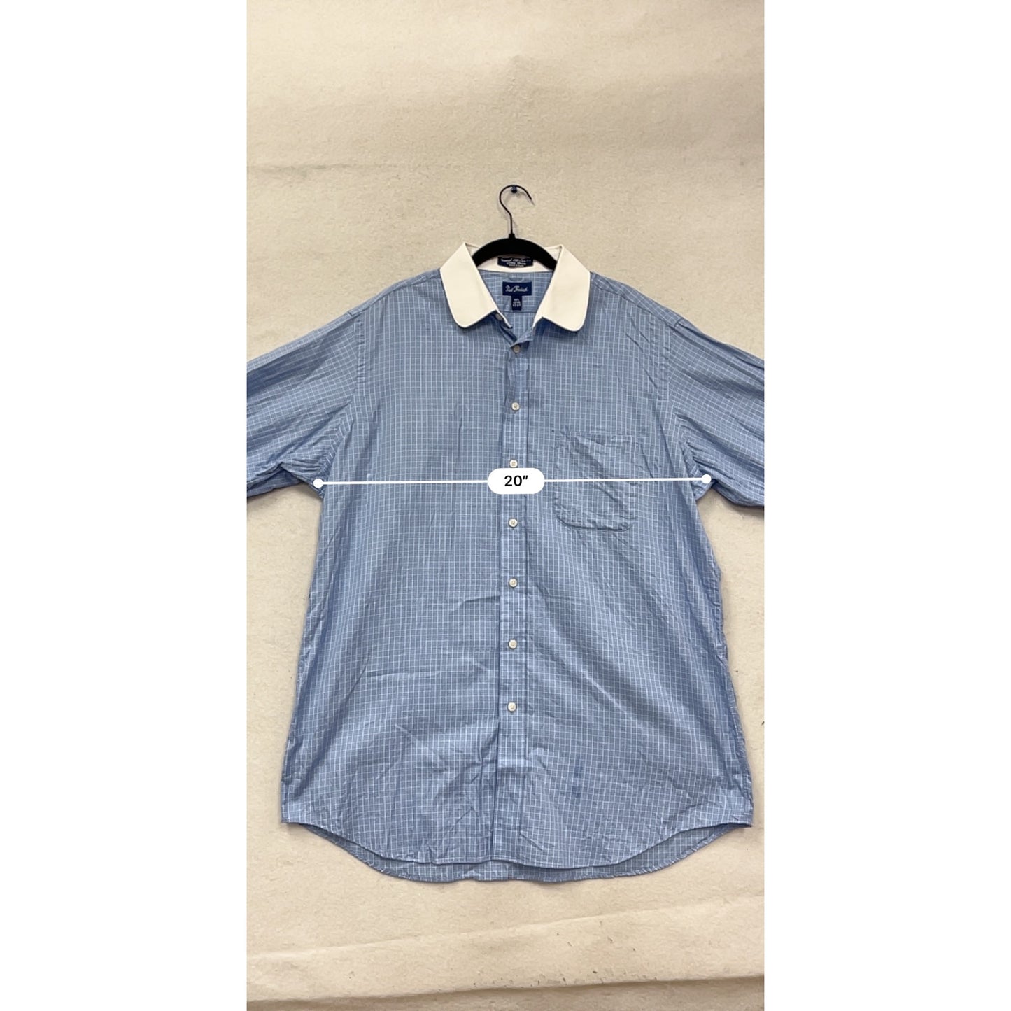 Paul Fredrick 100% Cotton Dress Shirt 17-37 #648A