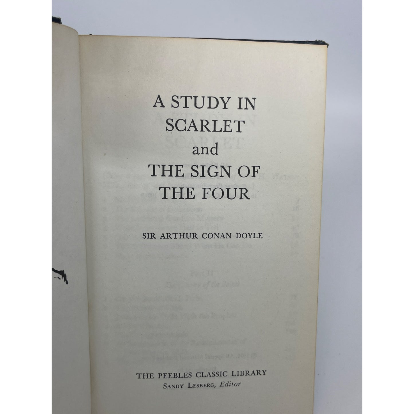 Sherlock Holmes “A Study In Scarlet and The Sign Of The Four”