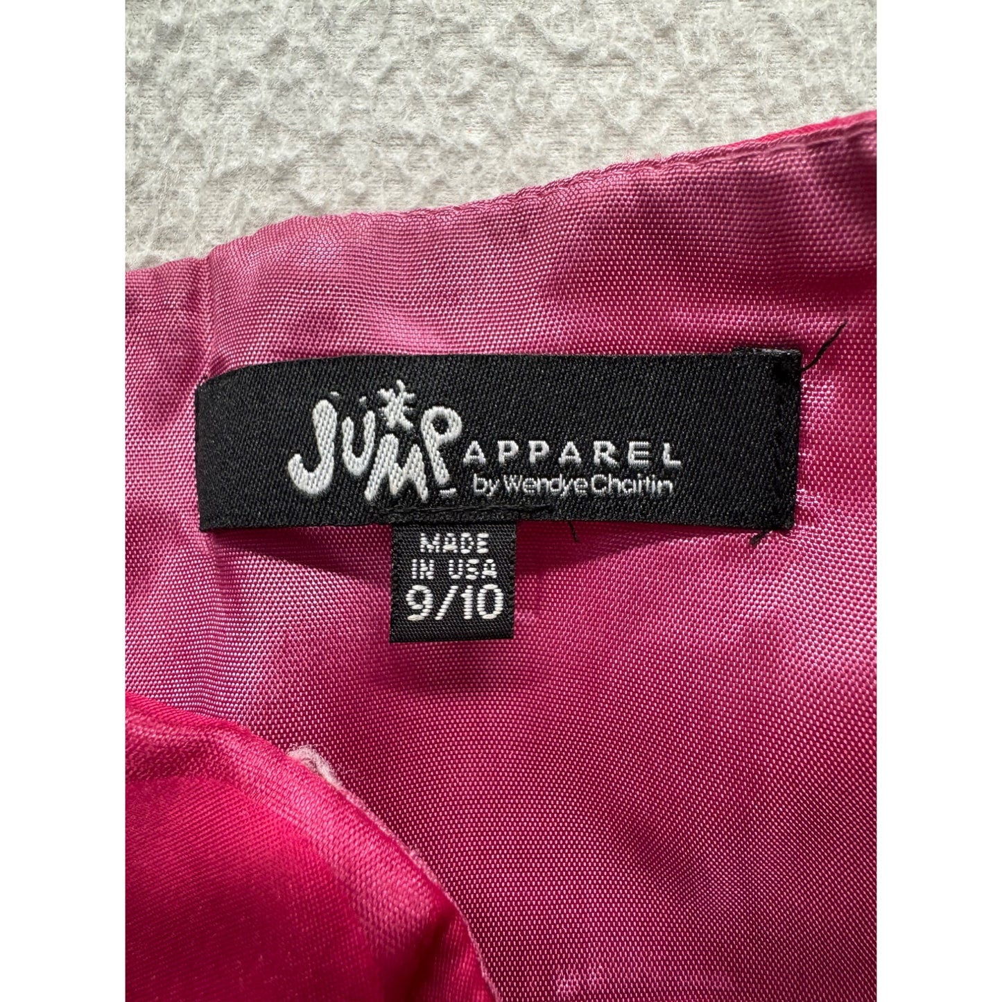 Pink Strapless Polka Dot Party Dress By Jump Apparel Women’s Size 9/10 #7845