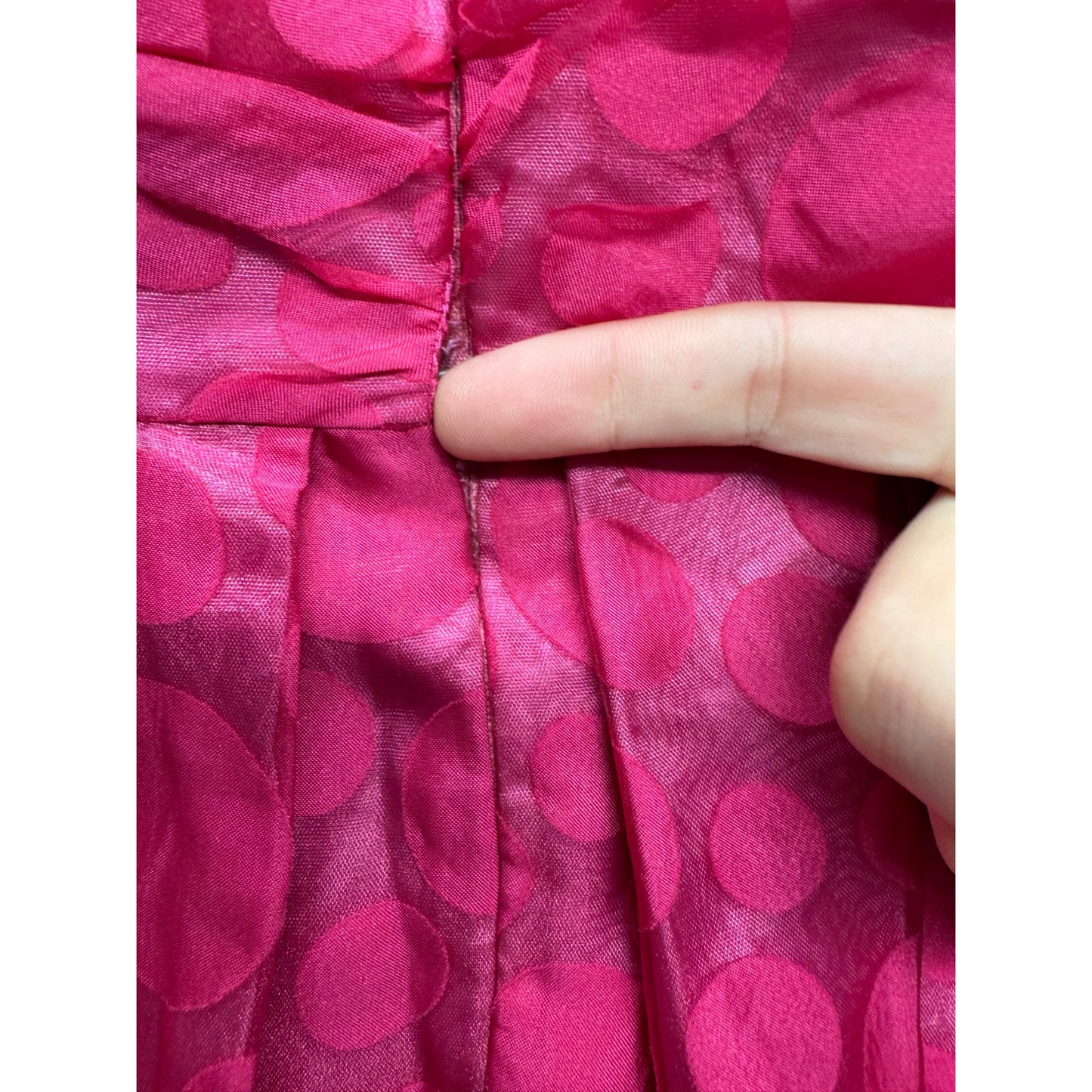Pink Strapless Polka Dot Party Dress By Jump Apparel Women’s Size 9/10 #7845