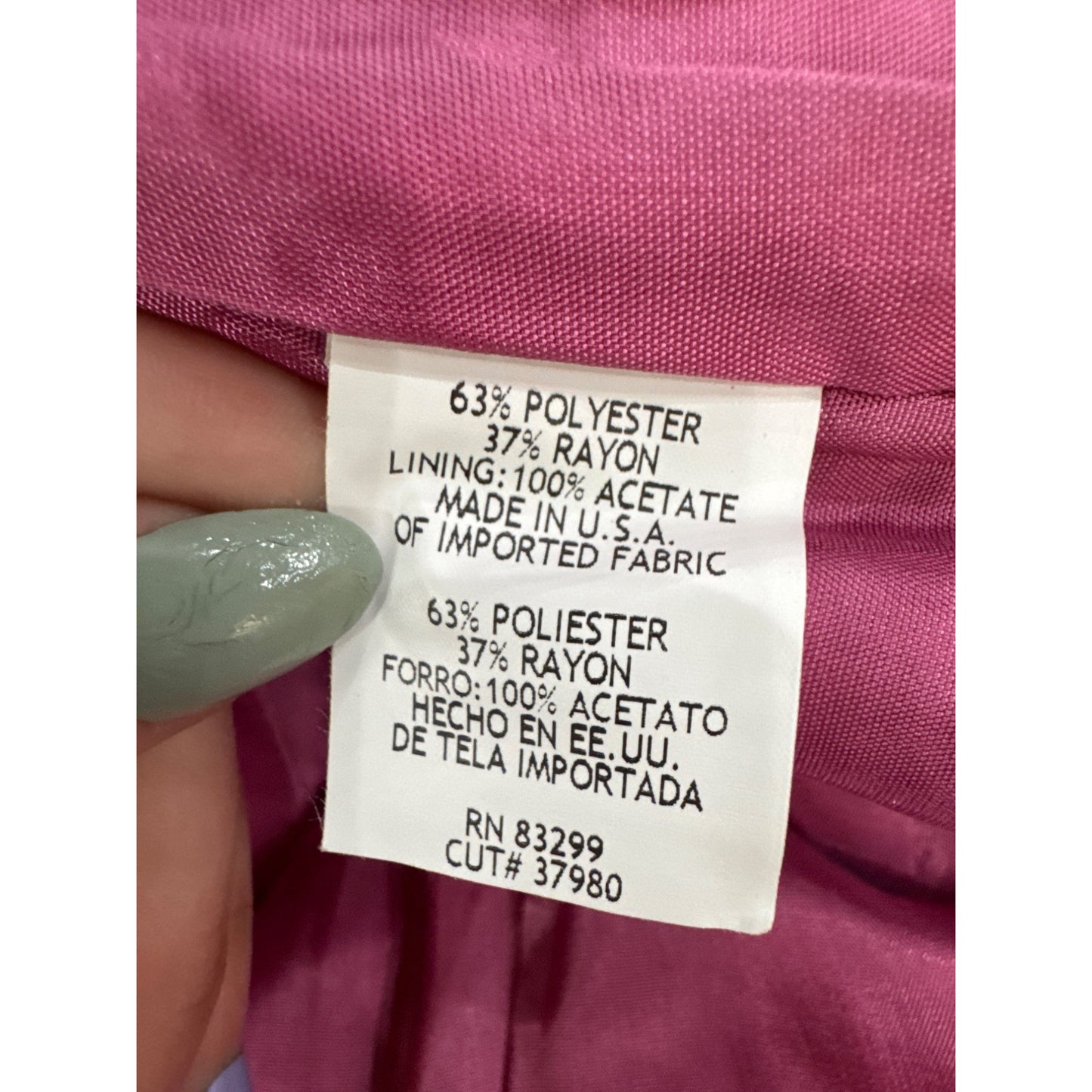 Pink Strapless Polka Dot Party Dress By Jump Apparel Women’s Size 9/10 #7845