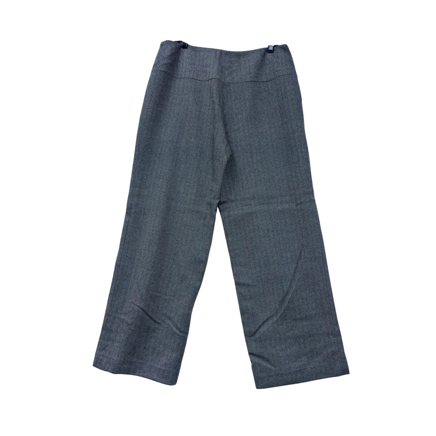 Harvé Benard Womens Wool Herringbone Wide-Leg Pants Size 16 #8350