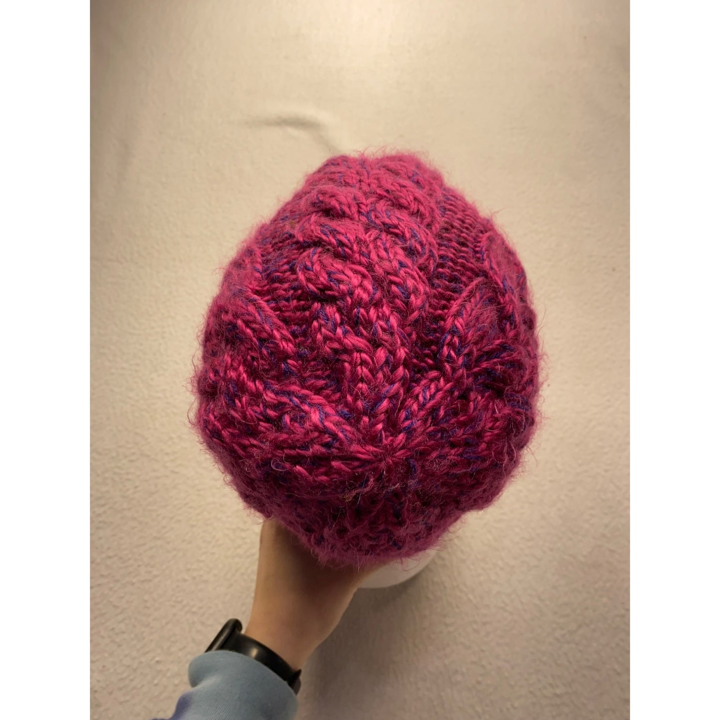 Burton Womens Knit Visor Beanie Cap In Pink & Purple #7011