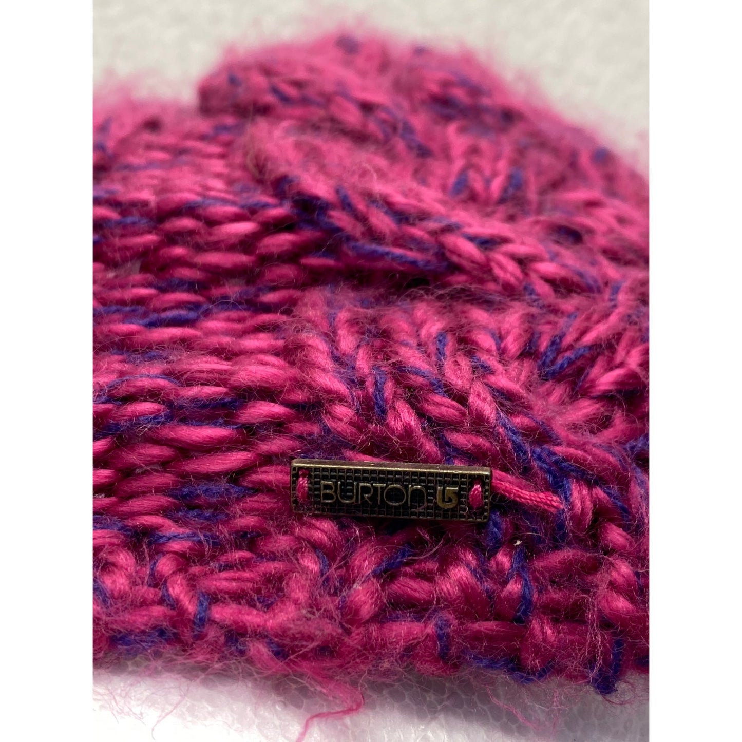 Burton Womens Knit Visor Beanie Cap In Pink & Purple #7011