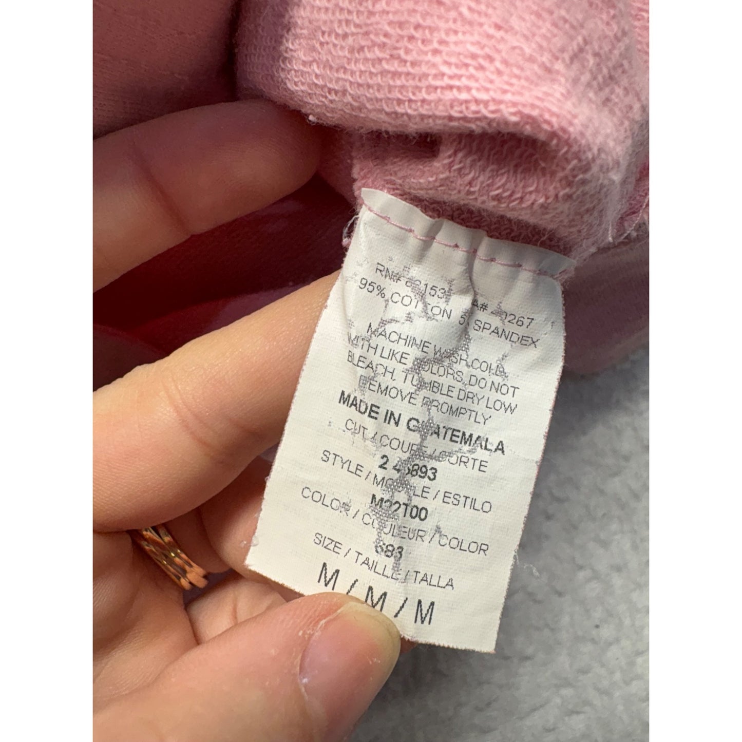 Vintage Y2K Rampage Pink Full-Zip Sweatshirt #7543