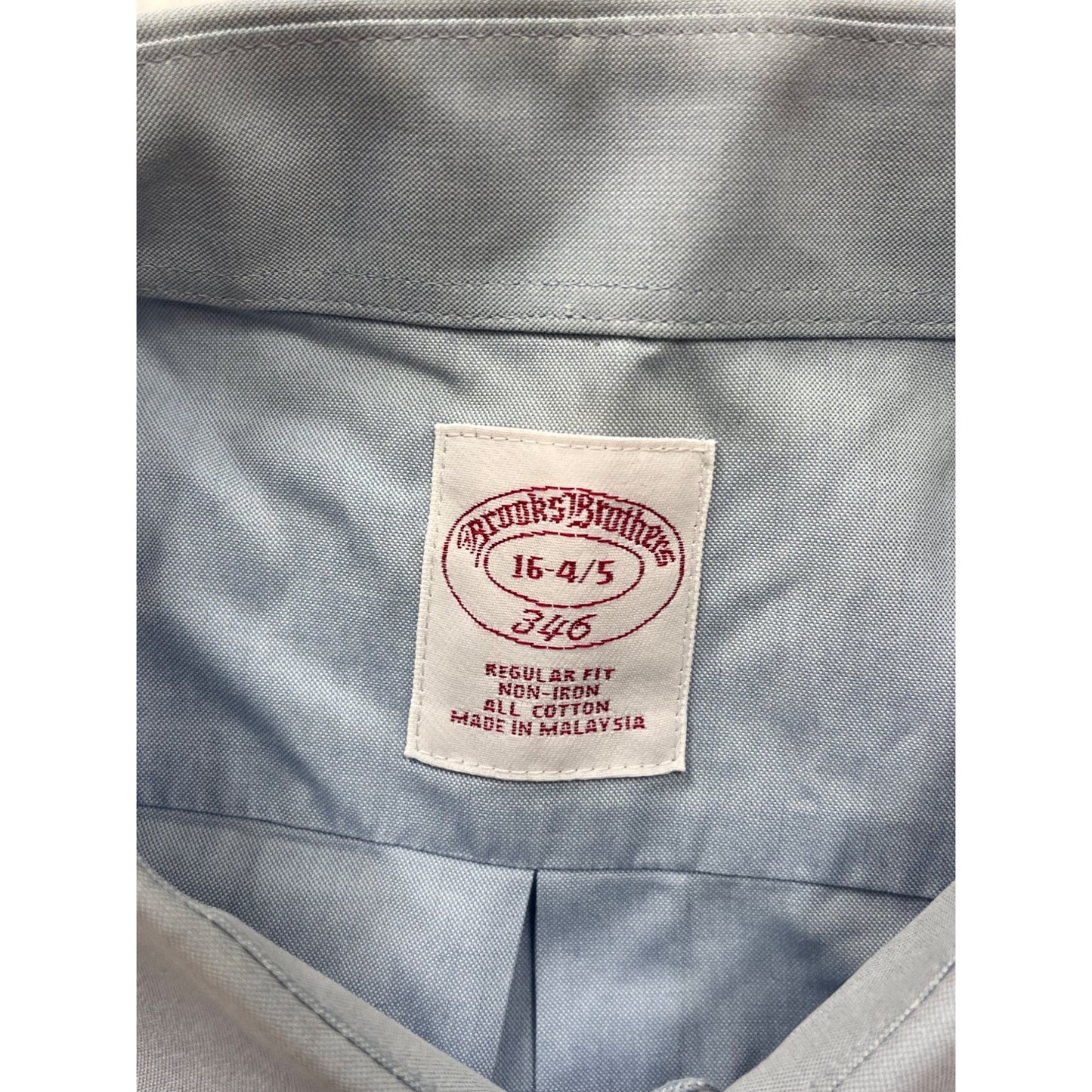 Brooks Brothers Non-Iron Regular Fit Dress Shirt 16-4/5 #8696