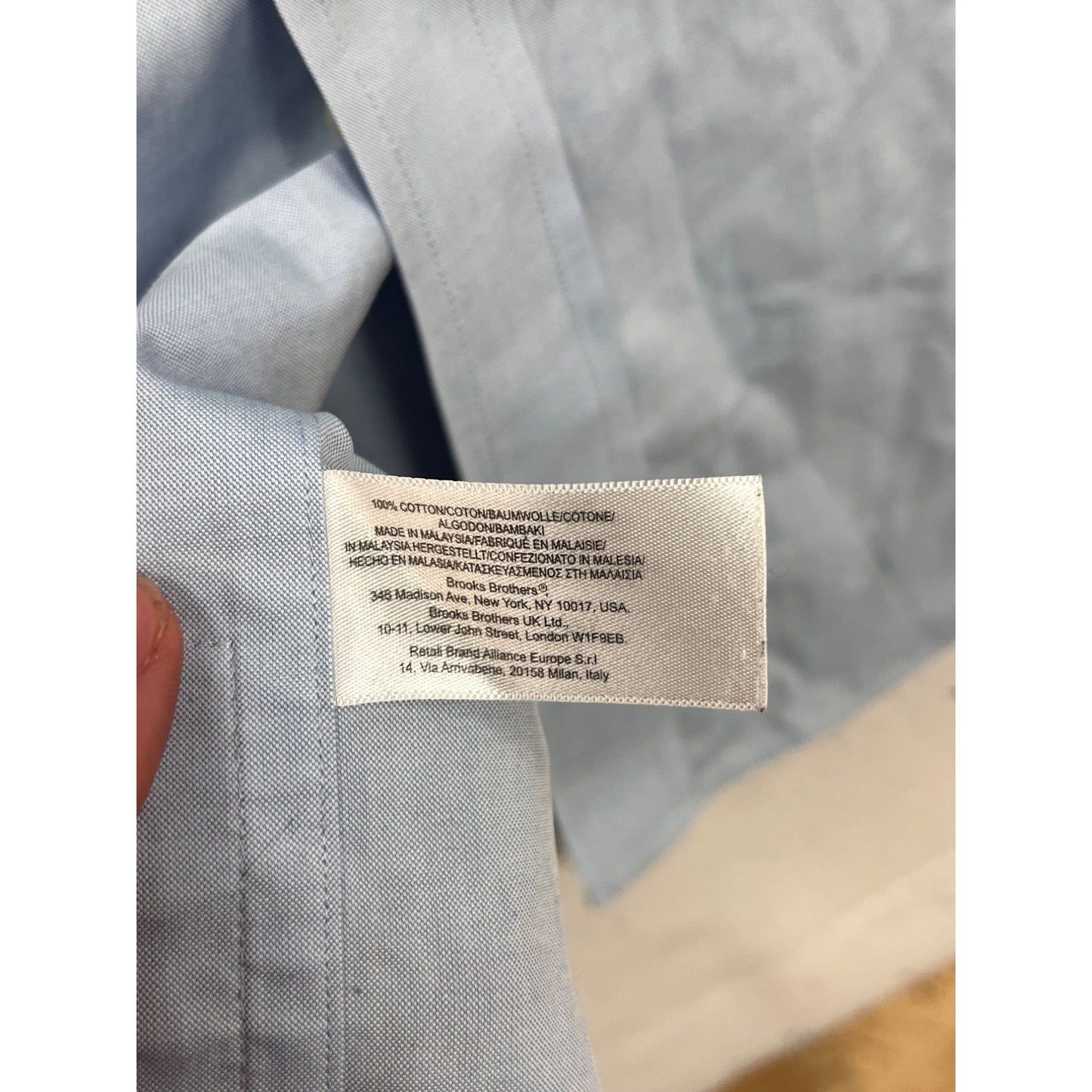 Brooks Brothers Non-Iron Regular Fit Dress Shirt 16-4/5 #8696