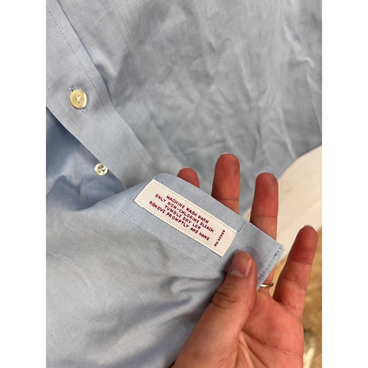 Brooks Brothers Non-Iron Regular Fit Dress Shirt 16-4/5 #8696