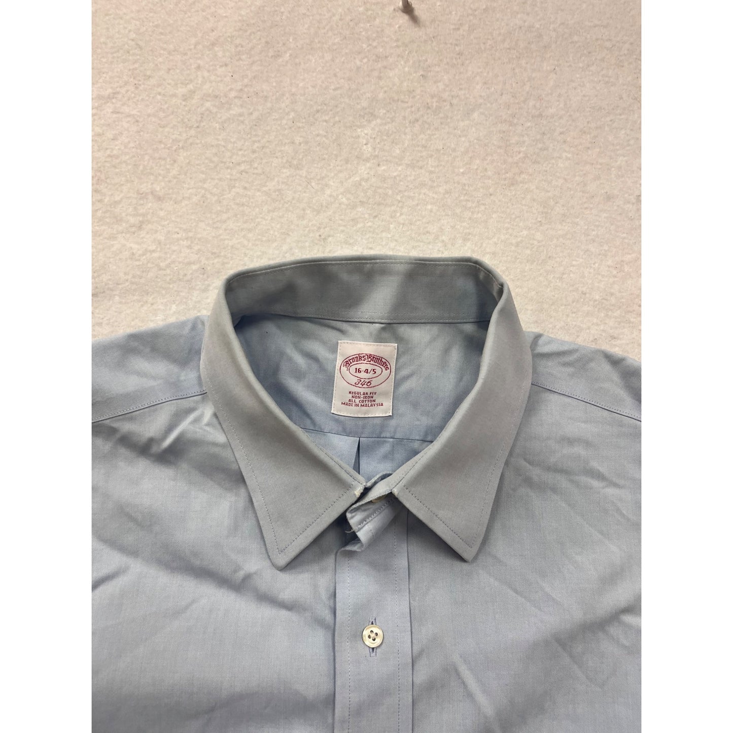 Brooks Brothers Non-Iron Regular Fit Dress Shirt 16-4/5 #8696