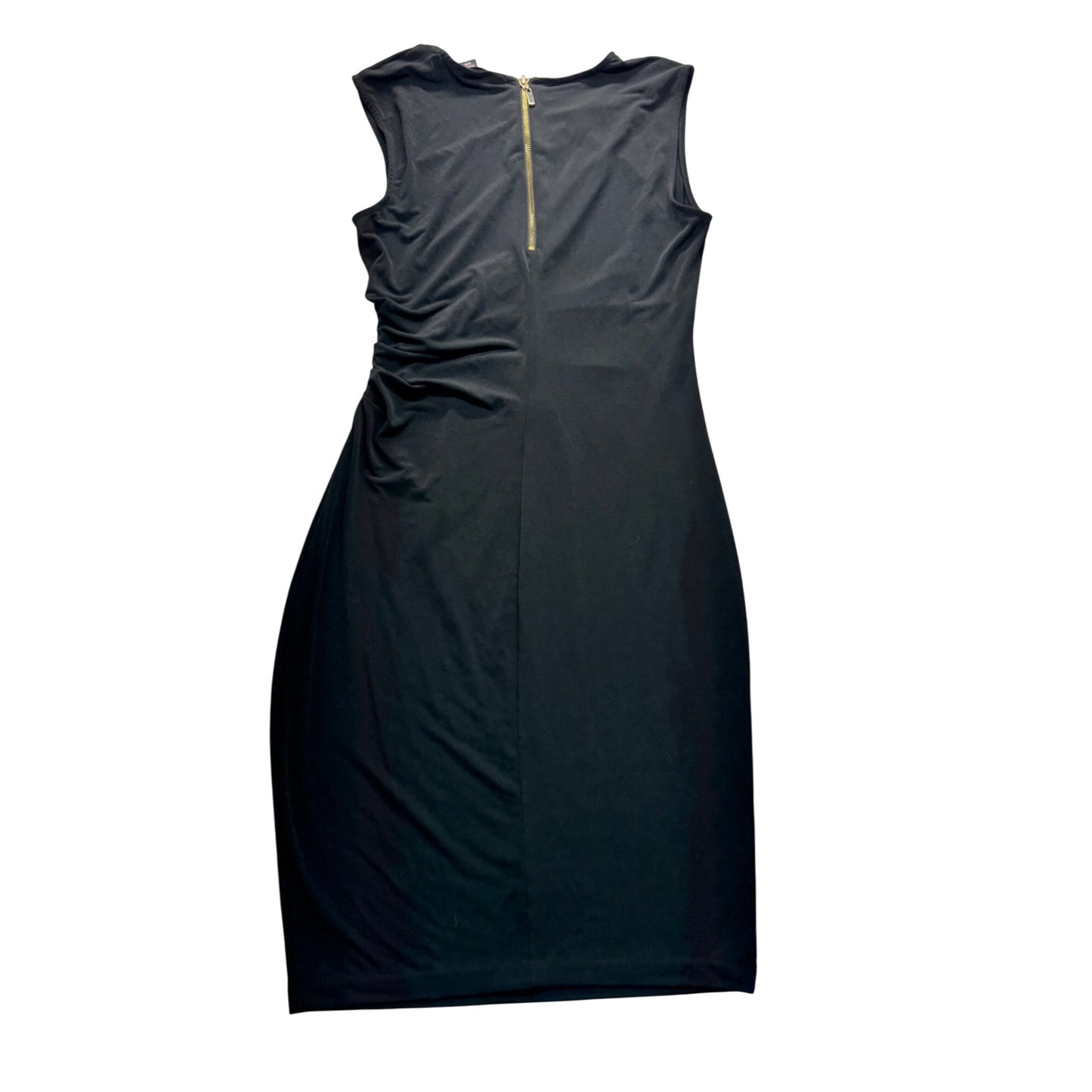 Victorias Secret Black Sleeveless Ruched Bodycon Dress M/M #7802