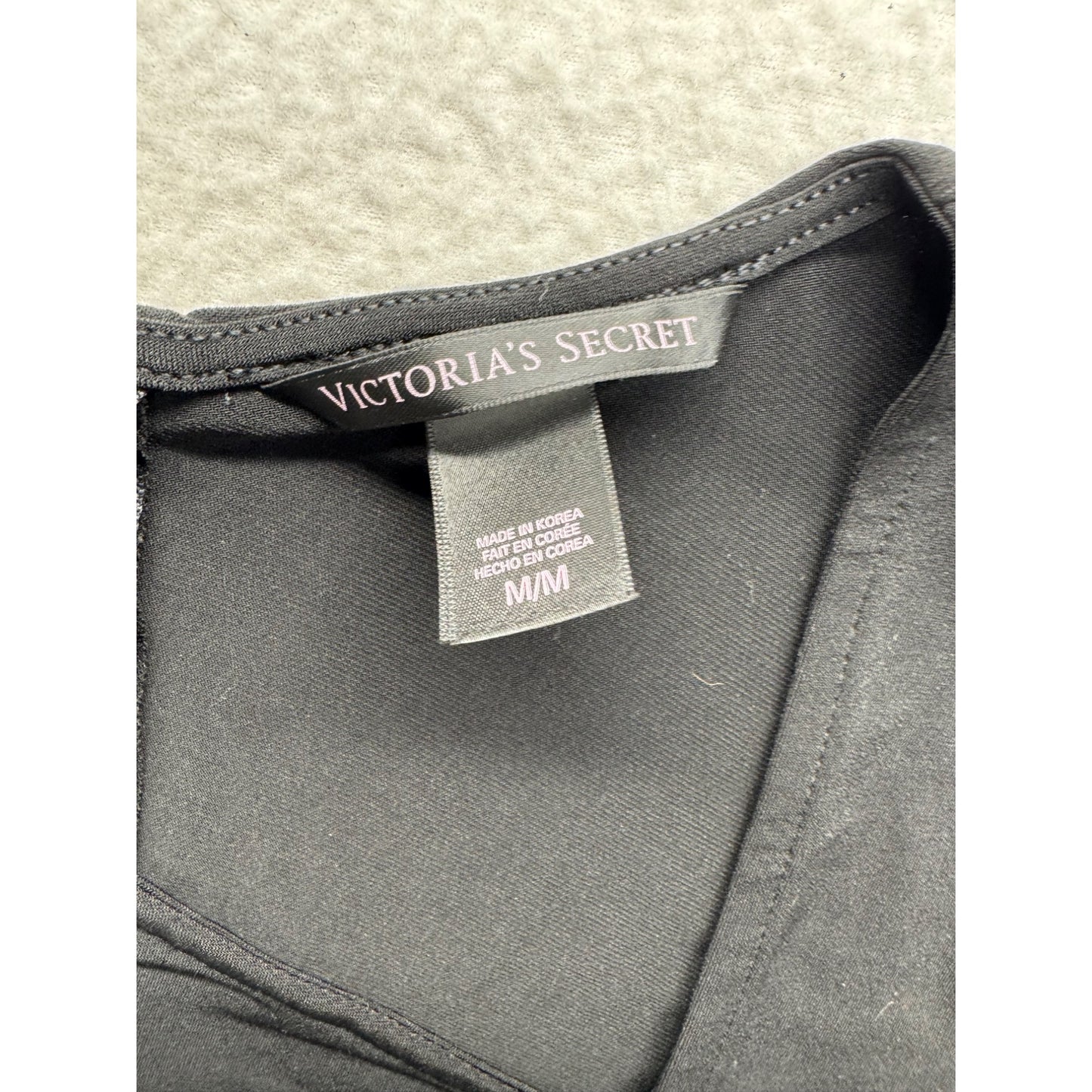 Victorias Secret Black Sleeveless Ruched Bodycon Dress M/M #7802