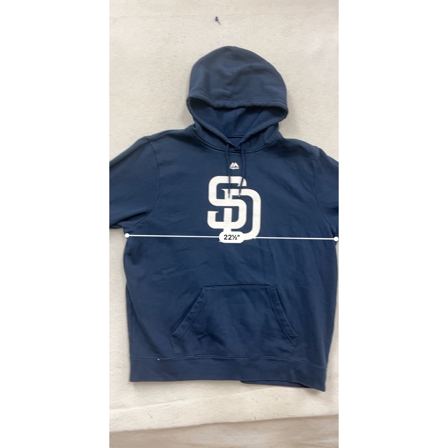 Majestic San Diego Padres Navy Pullover Hoodie XLTG #829A