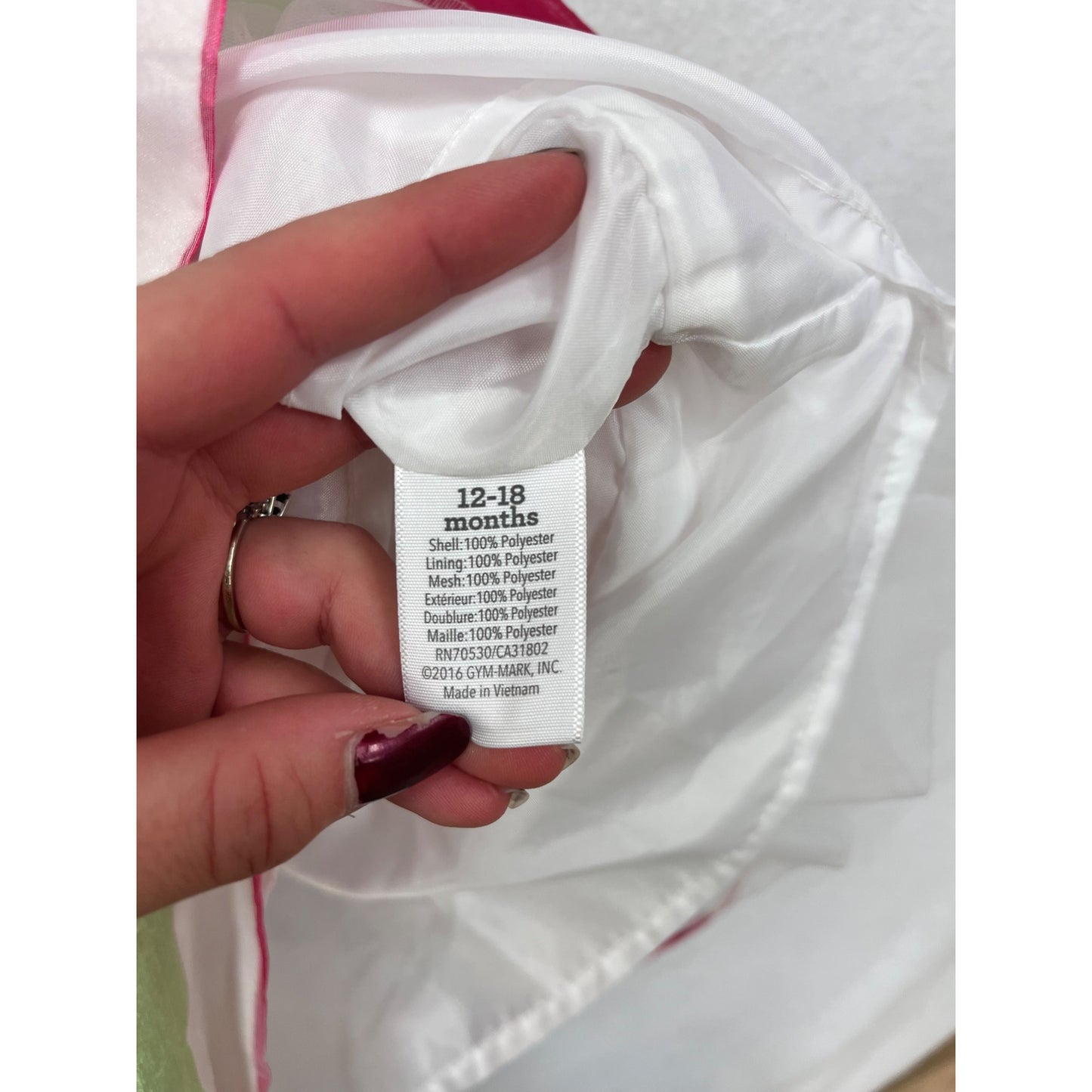 Gymboree Baby Girl Pink striped Dress 12-18 Months #6251