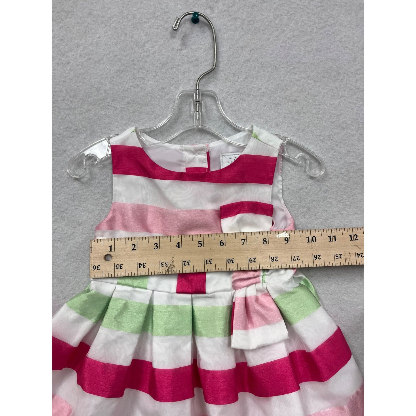 Gymboree Baby Girl Pink striped Dress 12-18 Months #6251
