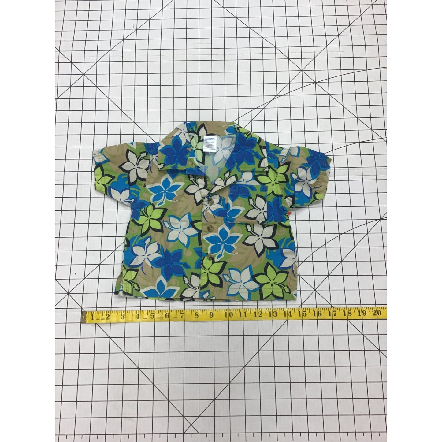 Baby Boy Tropical ButtonUp