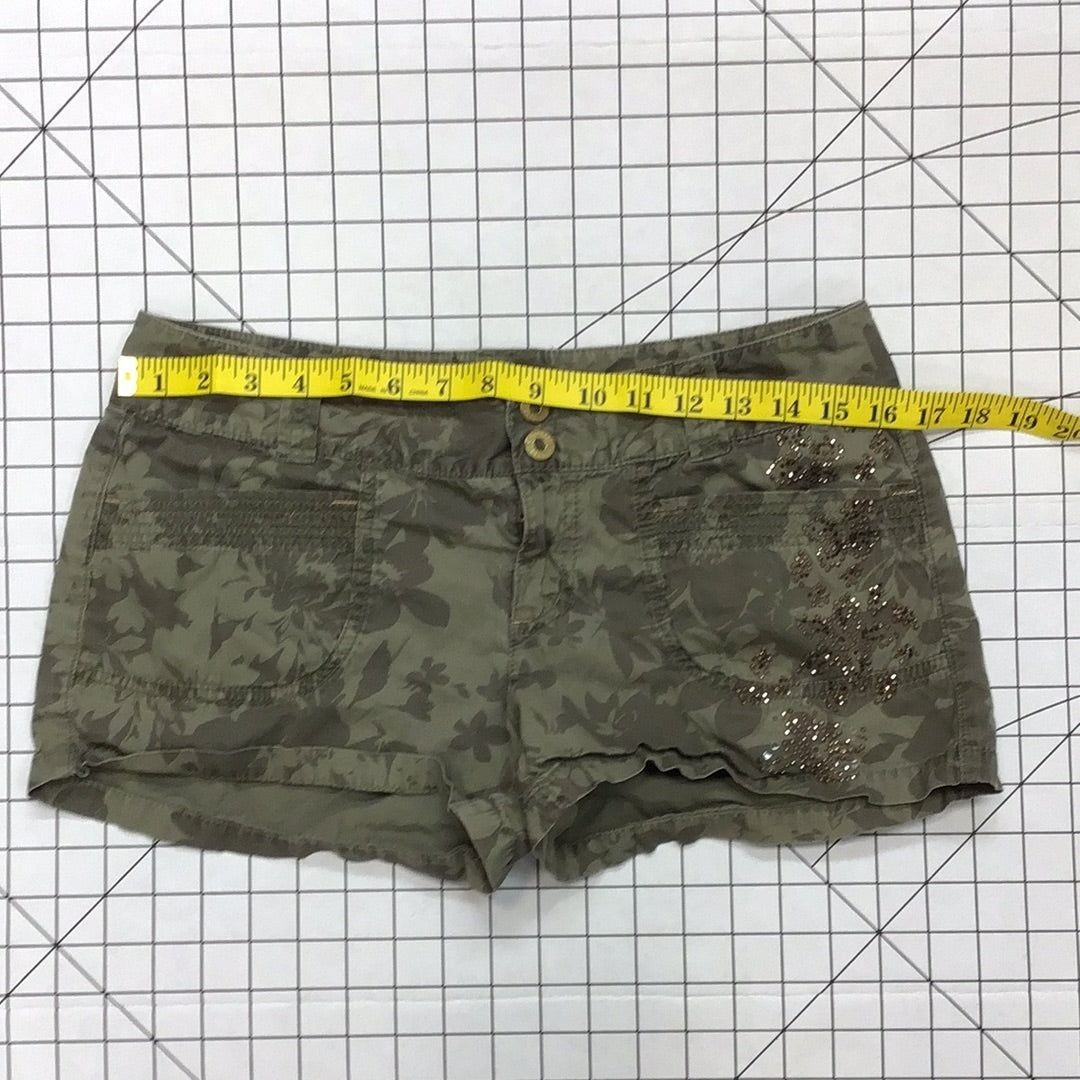 Women’s Bedazzled Floral Shorts