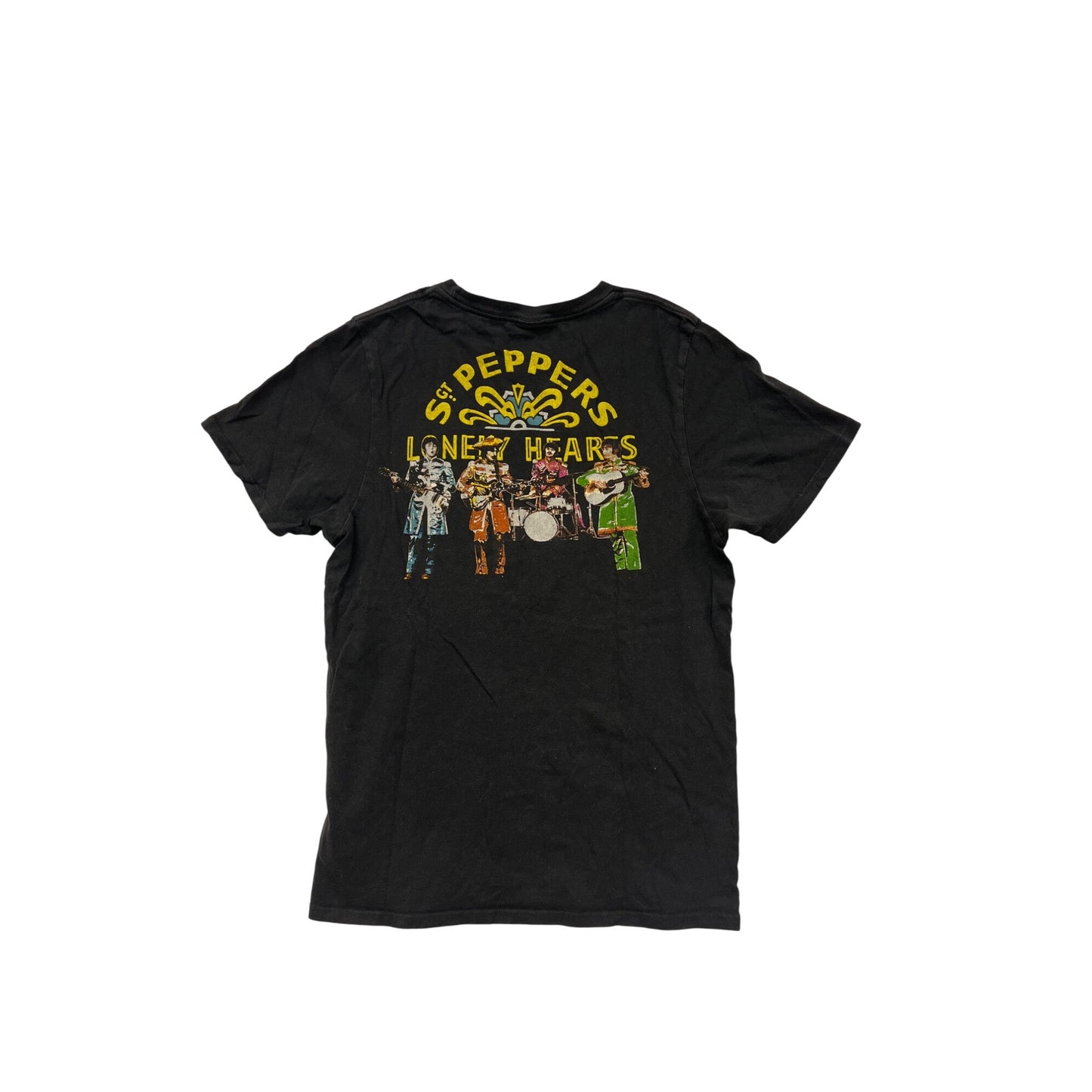 Vintage Sgt. Peppers Lonely Hearts Club Band Black T-Shirt Men’s S #6906