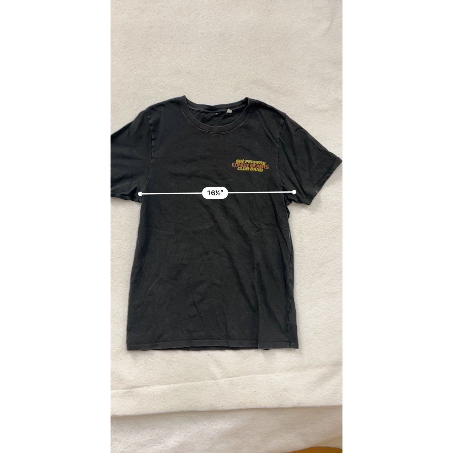 Vintage Sgt. Peppers Lonely Hearts Club Band Black T-Shirt Men’s S #6906