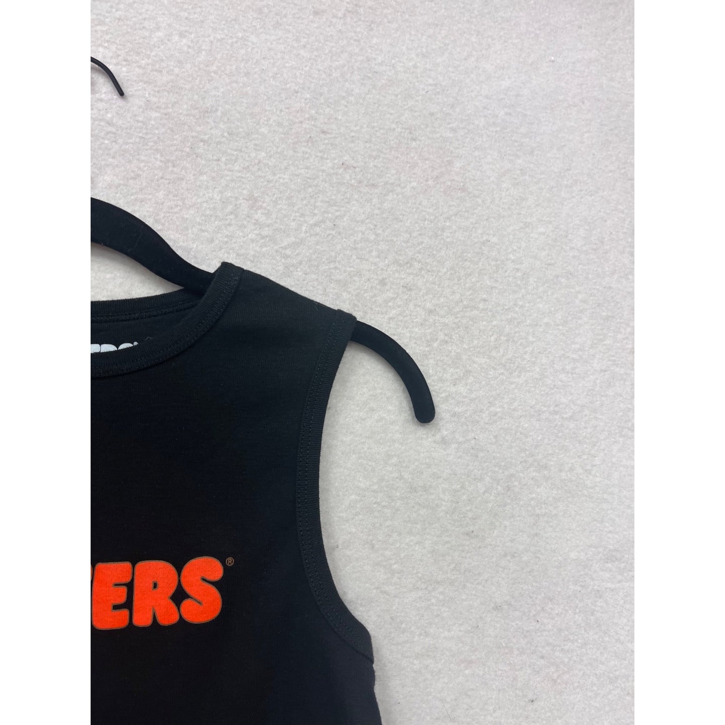 Hooters Womens Small Black Sleeveless Tank Top #8416