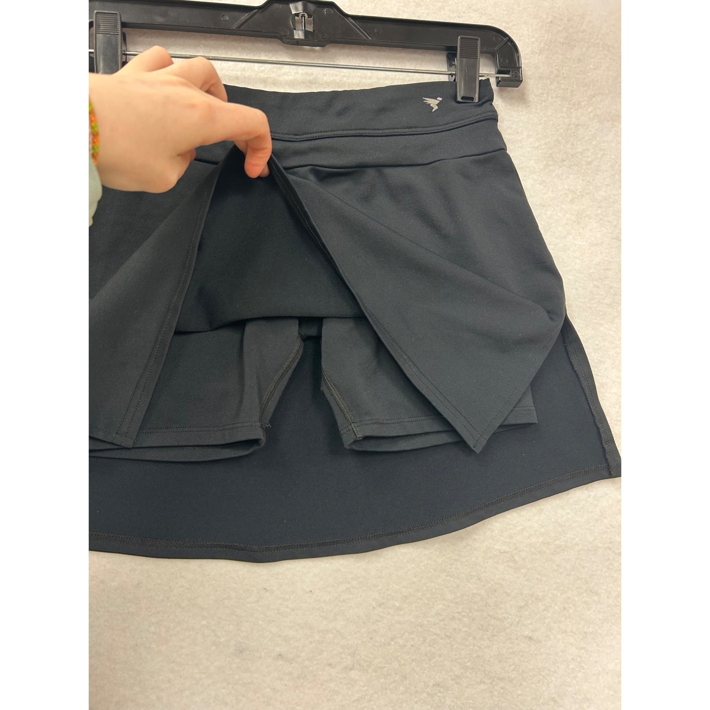 Black Athletic Skort With Built-In Shorts & Pocket For Women #6995