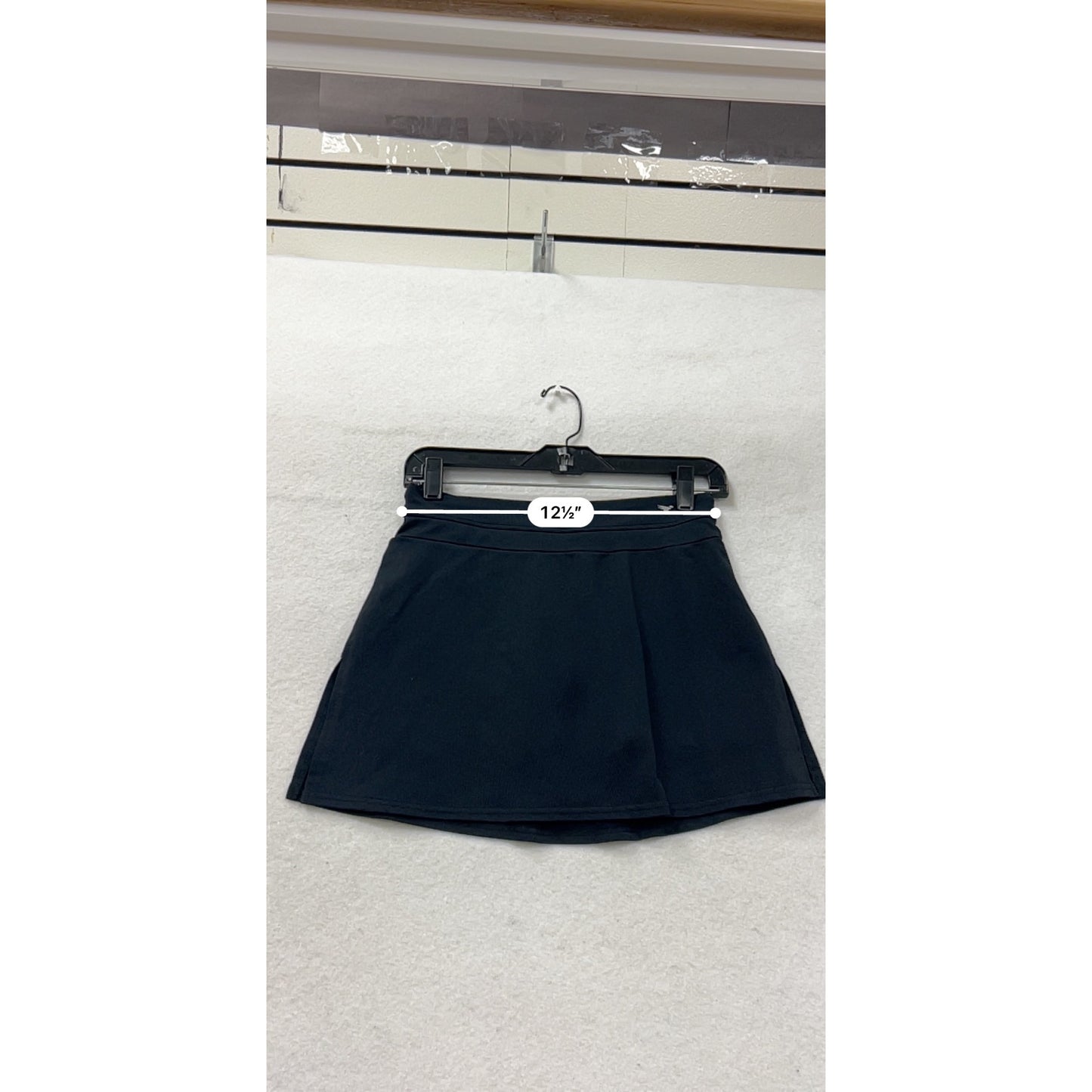 Black Athletic Skort With Built-In Shorts & Pocket For Women #6995