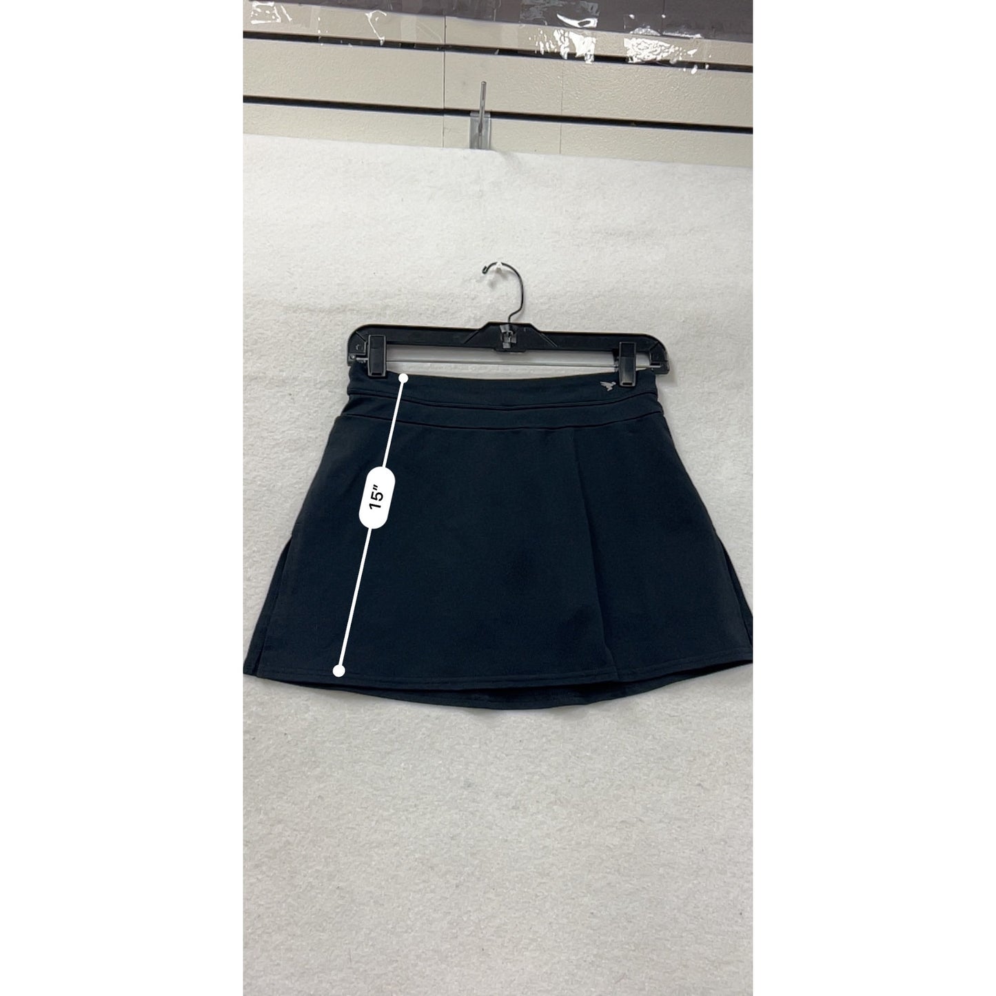 Black Athletic Skort With Built-In Shorts & Pocket For Women #6995