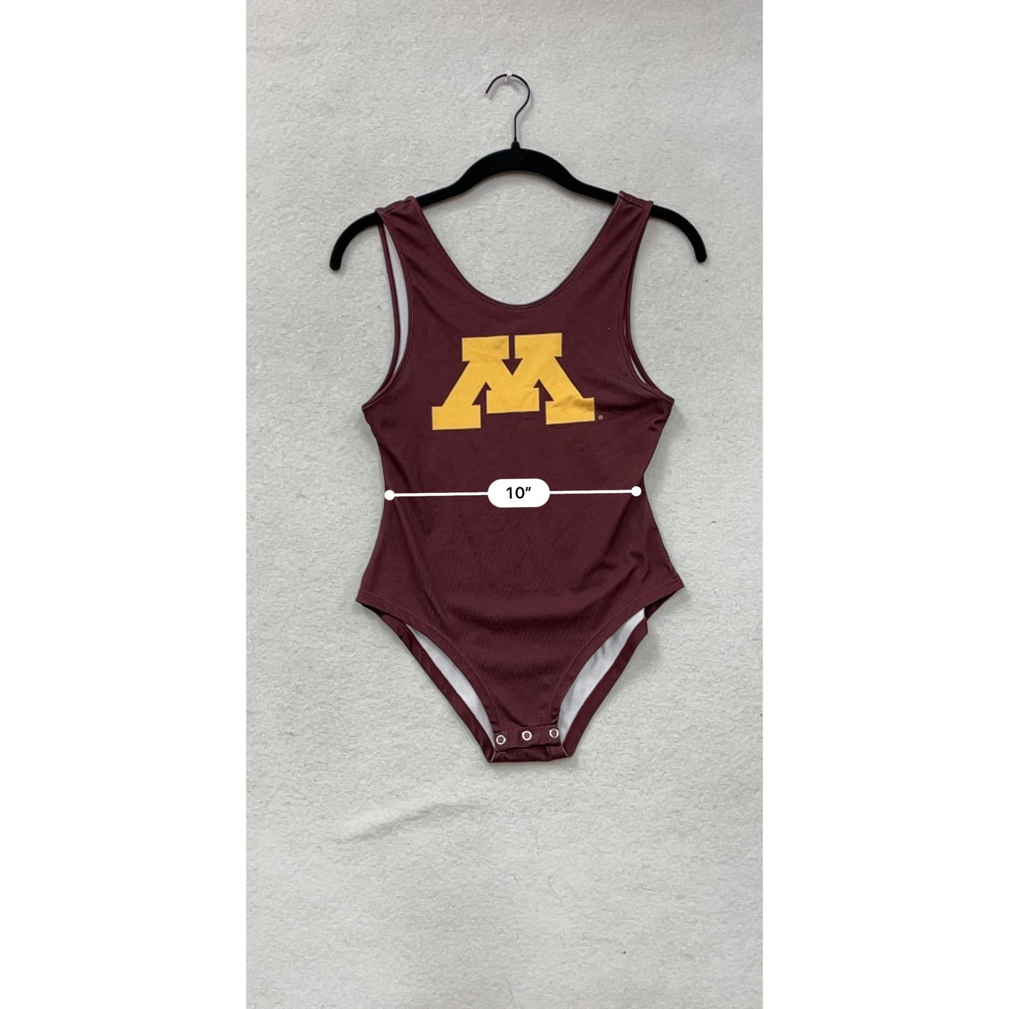 University Of Minnesota Maroon Bodysuit With Snap Closure By Zoozatz #8768