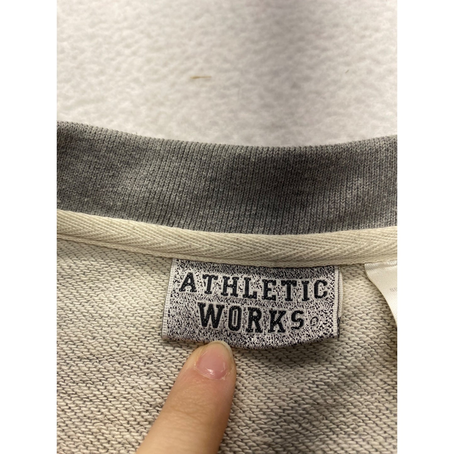 Vintage Athletic Works Sleeveless Gray V-Neck Shirt With "Athletic Dept. Est. 1962" #7294