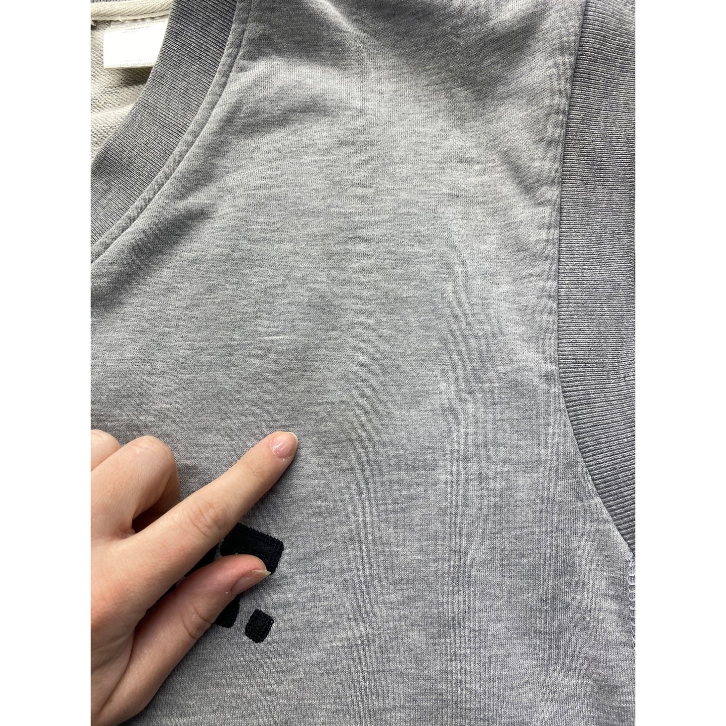 Vintage Athletic Works Sleeveless Gray V-Neck Shirt With "Athletic Dept. Est. 1962" #7294