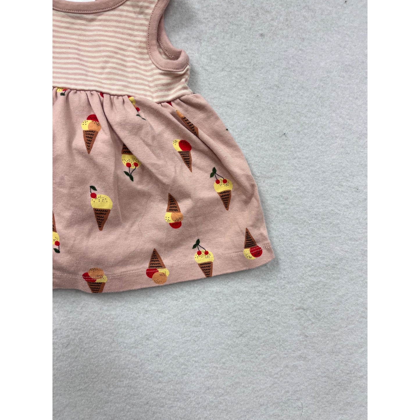 Hanna Andersson Baby 3-6M Pink Ice Cream Print Dress #6940