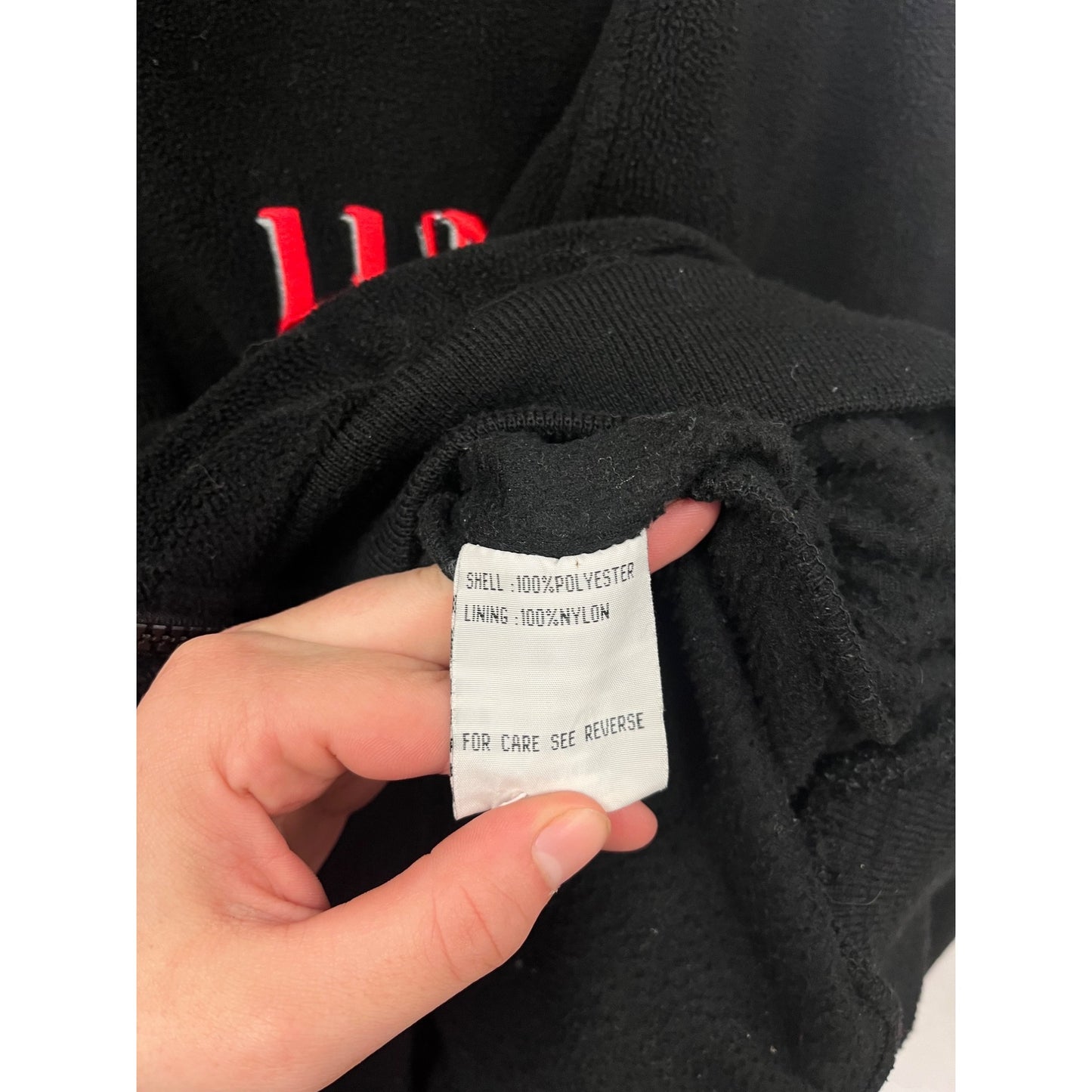 The Game Mens Medium Lund Boats Black Fleece Jacket #8164