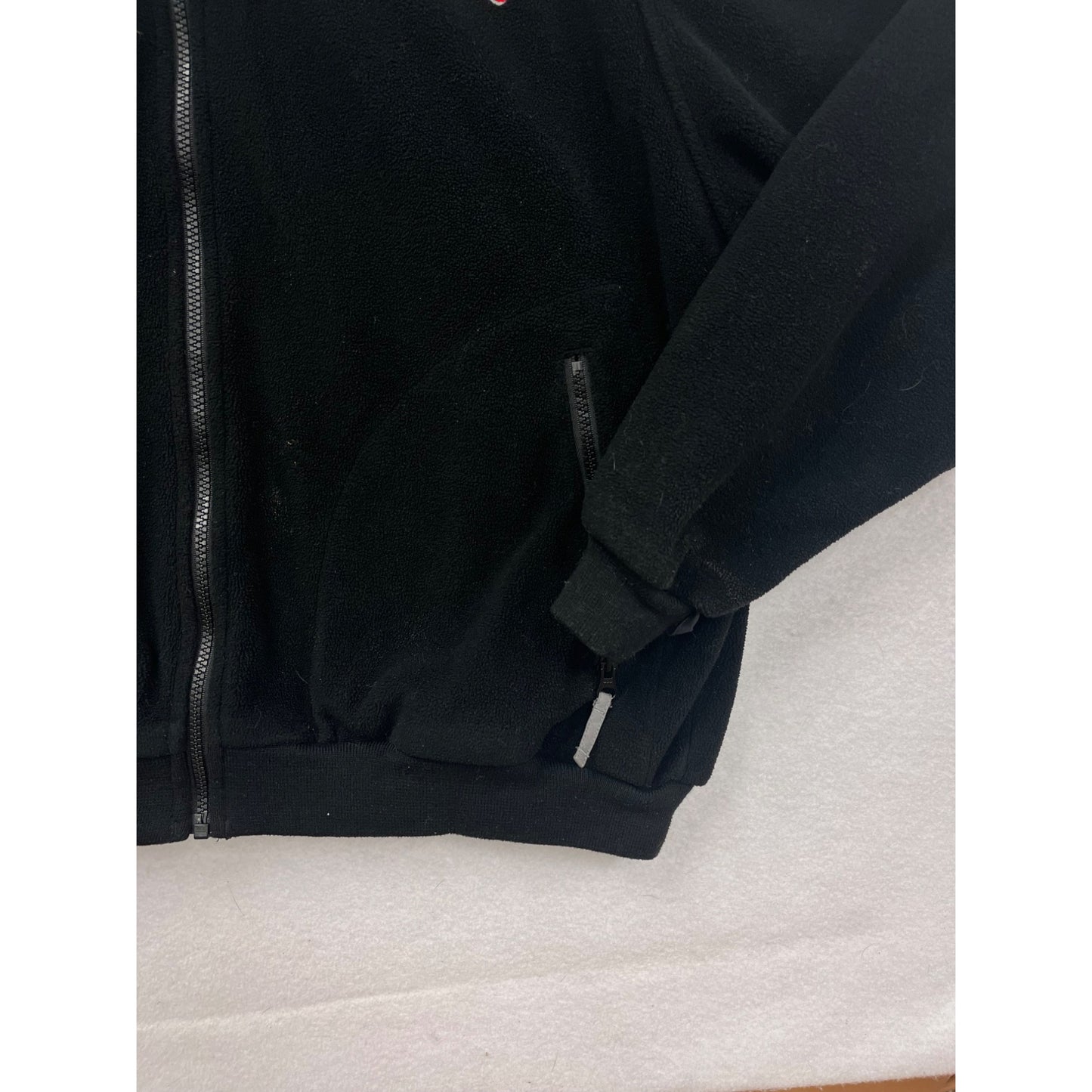 The Game Mens Medium Lund Boats Black Fleece Jacket #8164