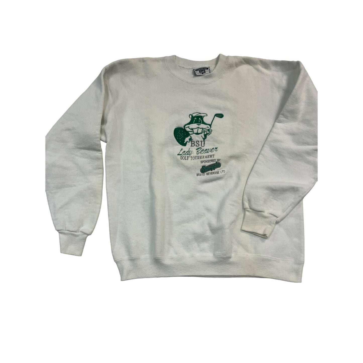 White BSU Golf Crewneck