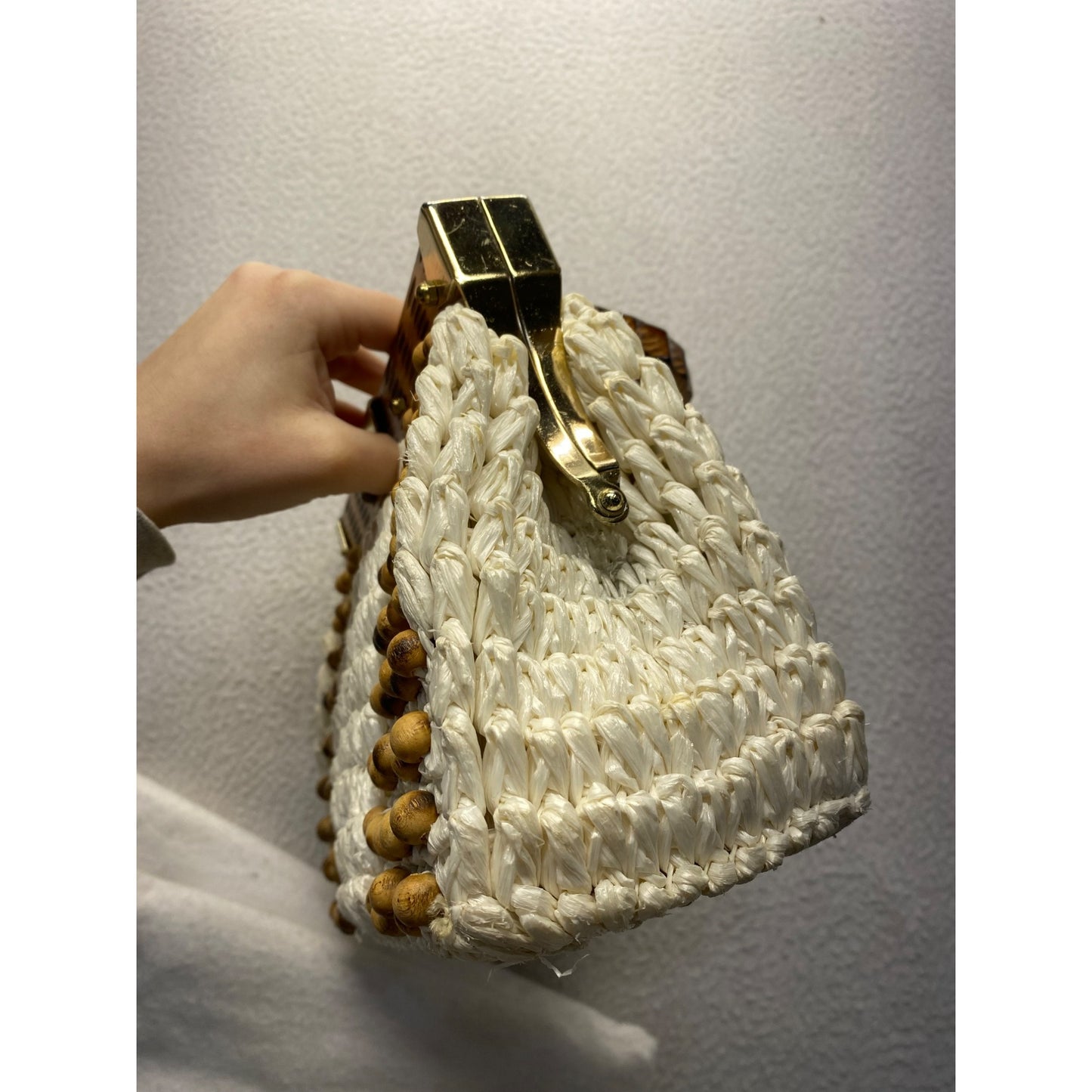 Vintage gaymode partially beaded purse #5759