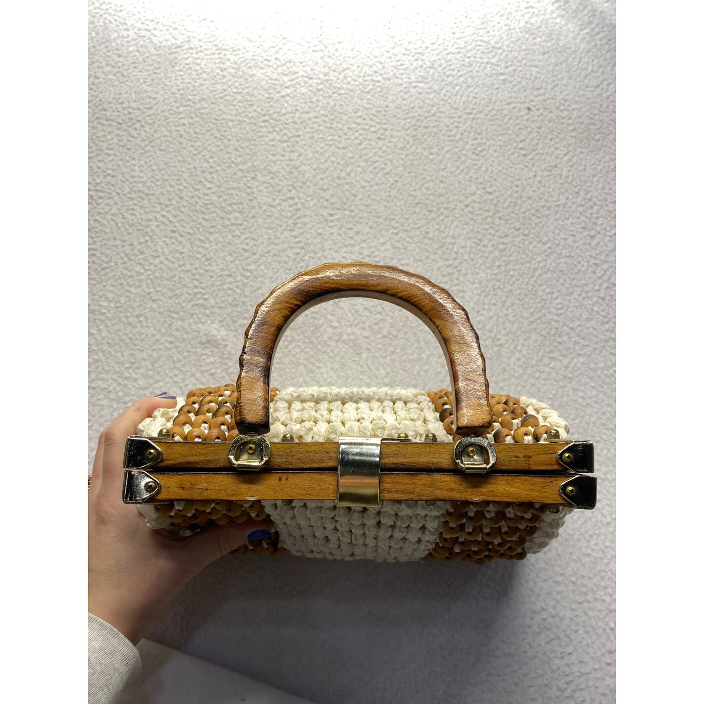 Vintage gaymode partially beaded purse #5759
