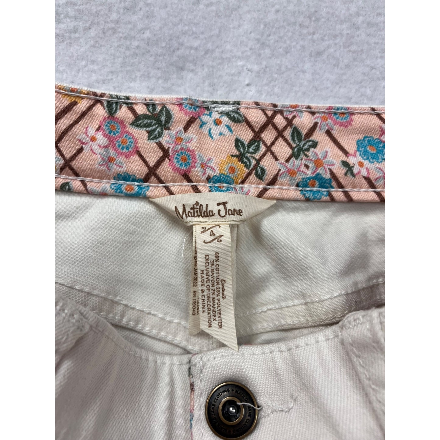 Matilda Jane Womens White Pants Size 2 #6718