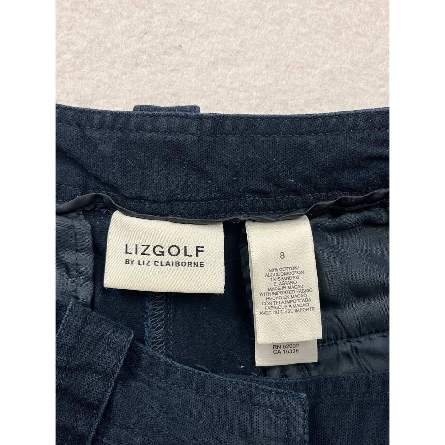 LizGolf Womens Navy Blue Golf Shorts #8055