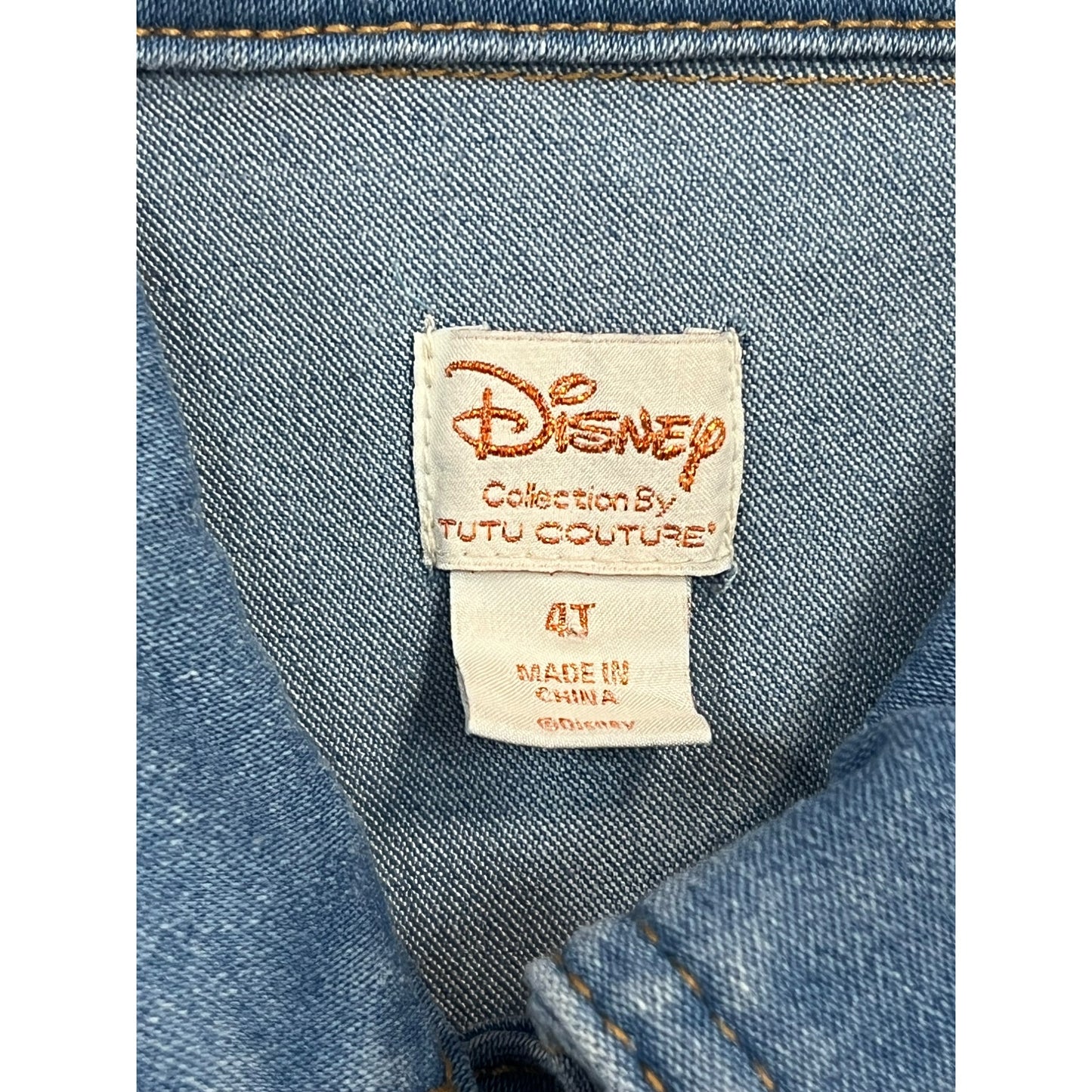 Girls Disney Patched Jean Jacket#2441