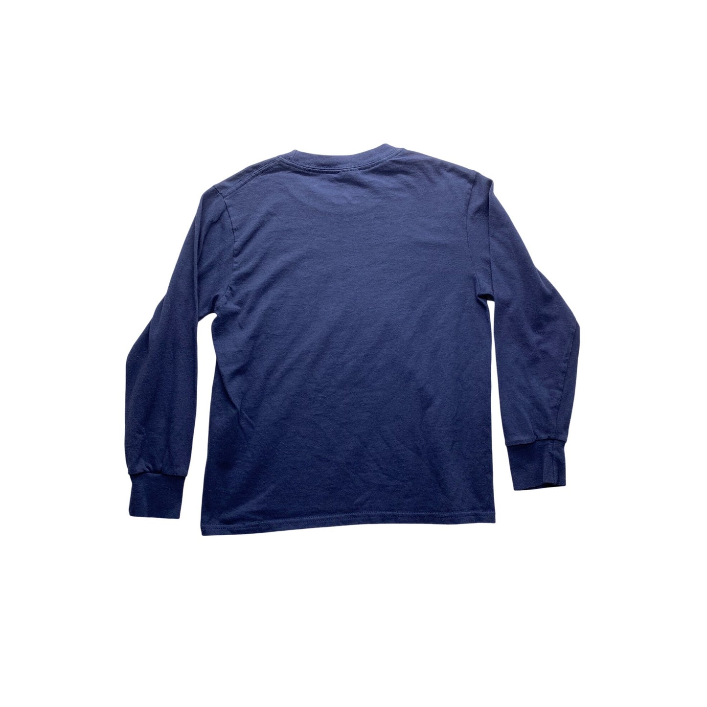 Seattle Seahawks Youth Long Sleeve Navy T-Shirt 100% Cotton #7313