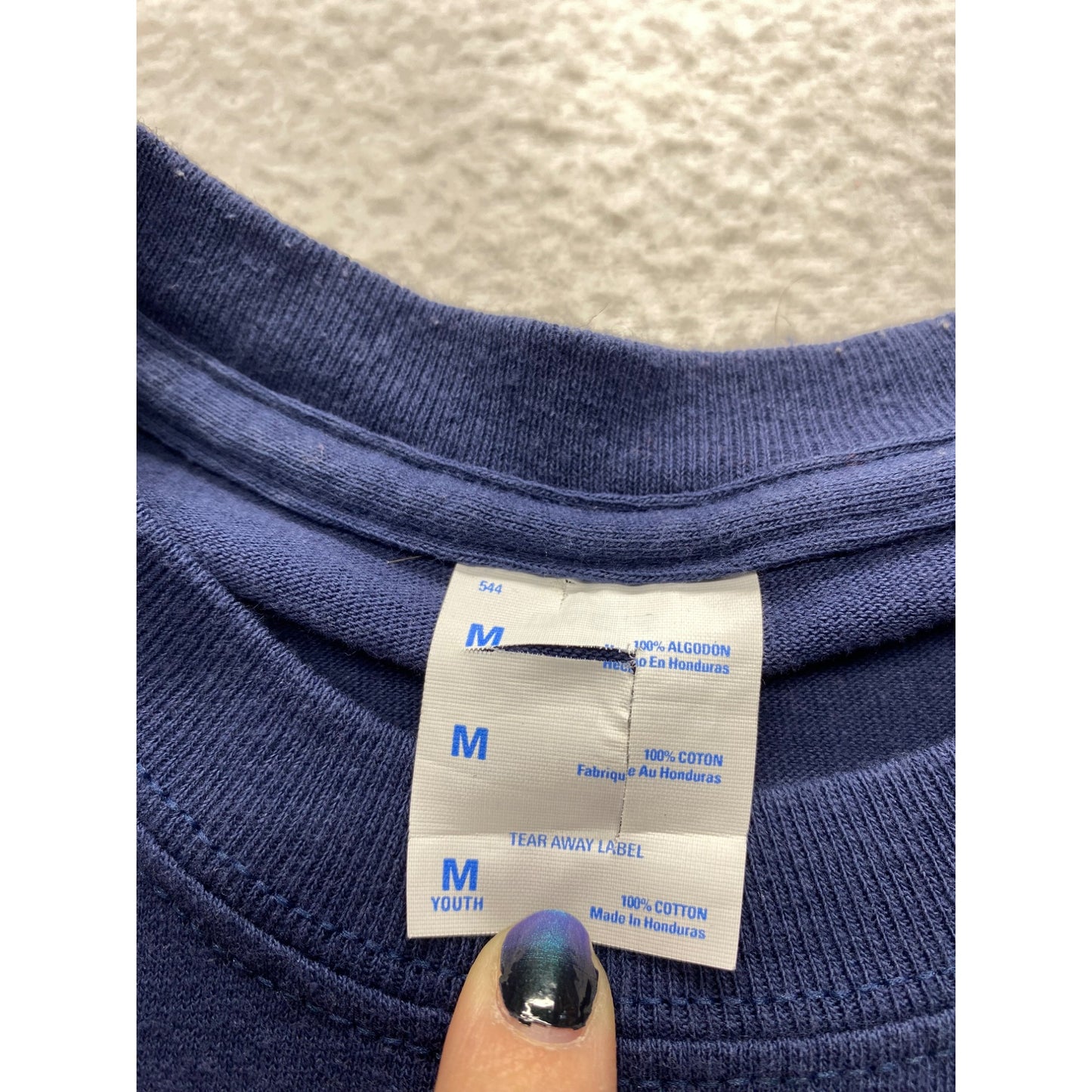 Seattle Seahawks Youth Long Sleeve Navy T-Shirt 100% Cotton #7313