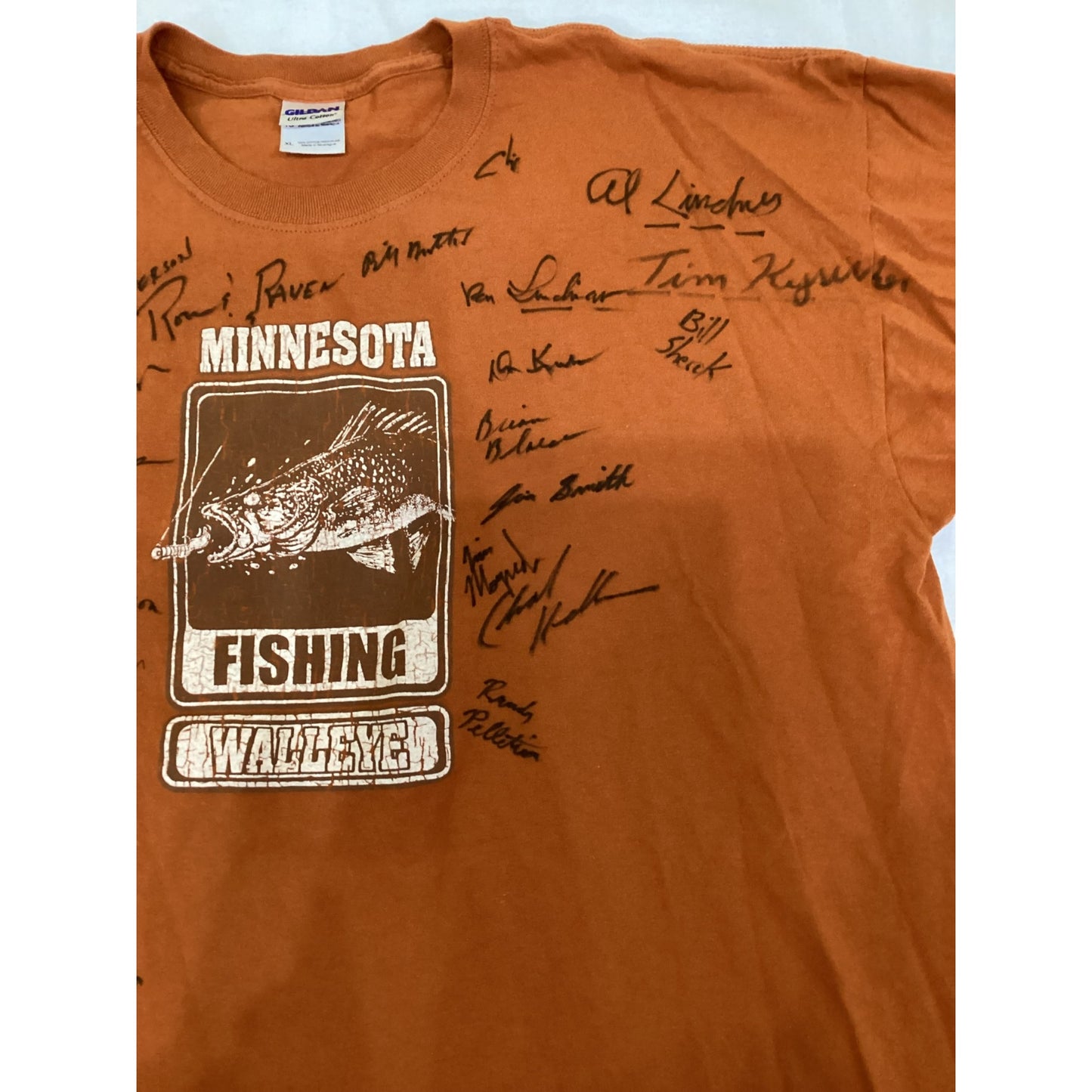 Fishing T-Shirt with Signatures