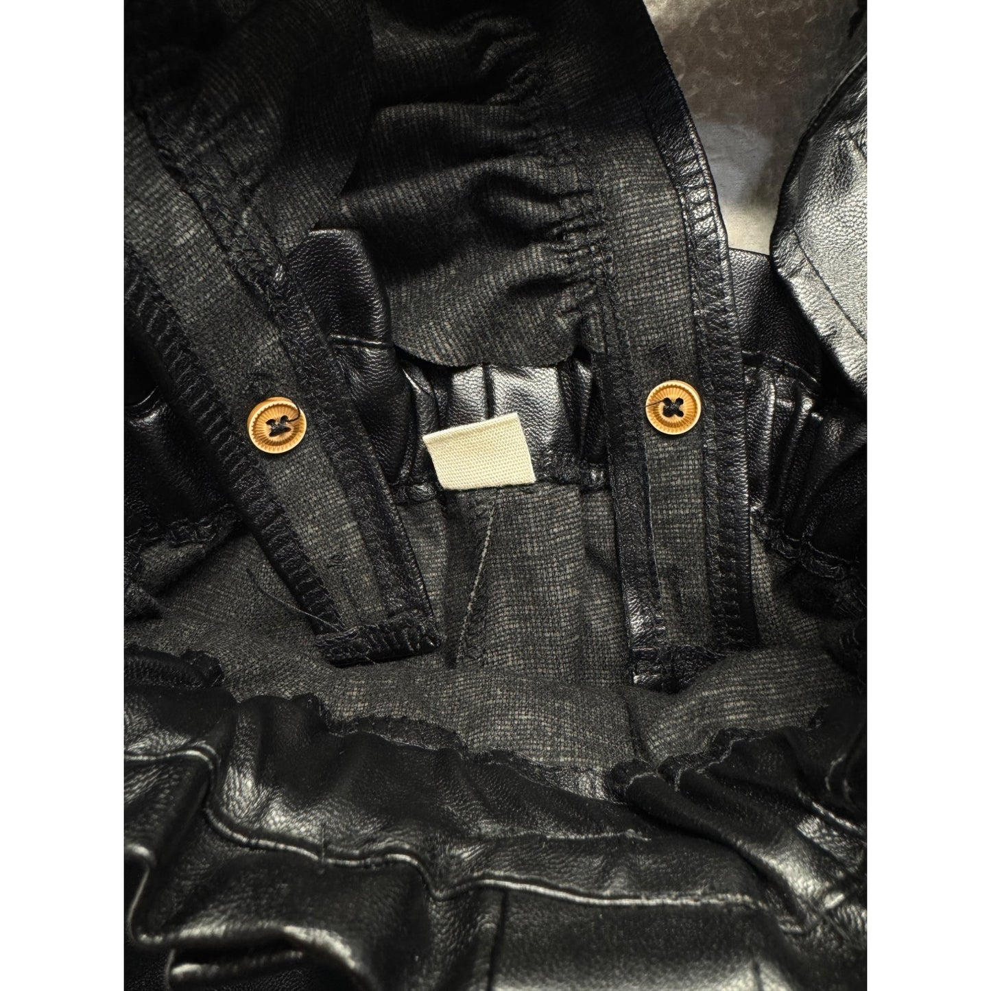Infant Pleather Overalls #5593