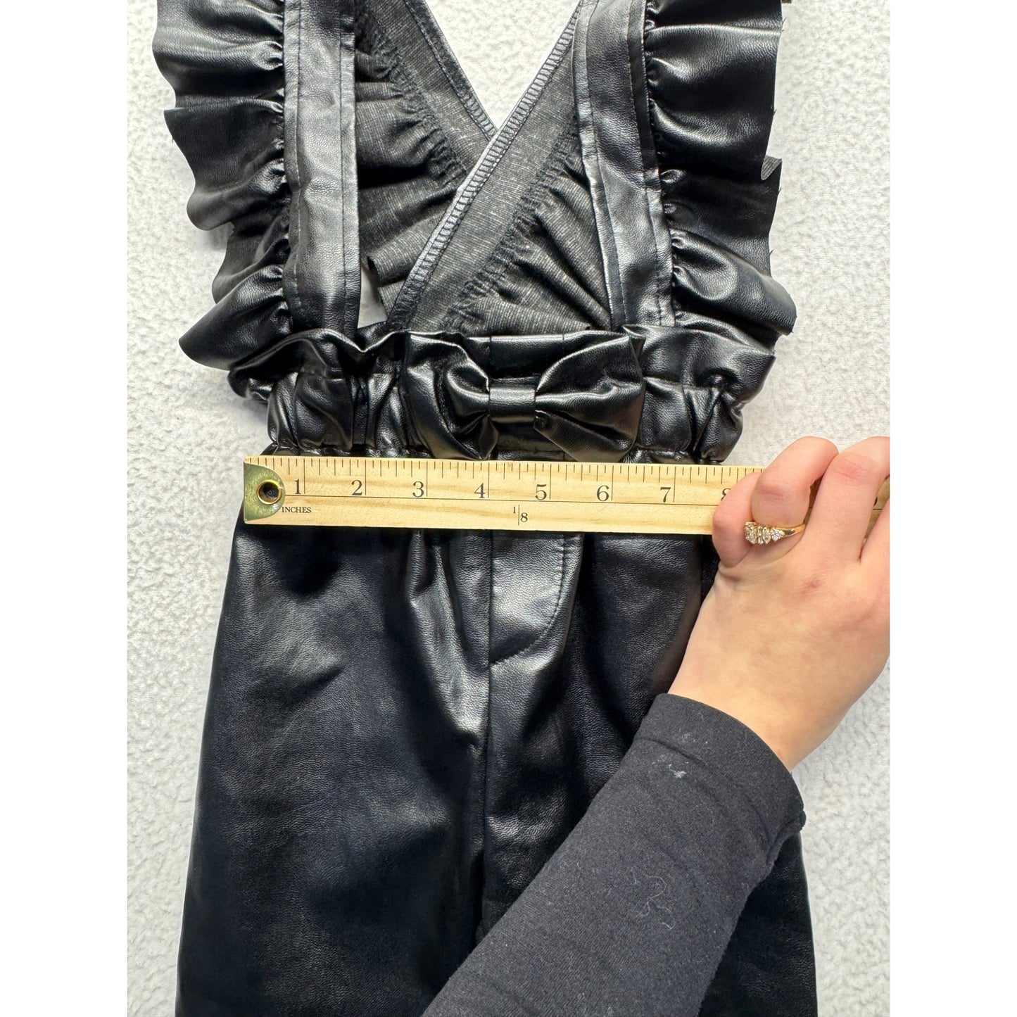 Infant Pleather Overalls #5593