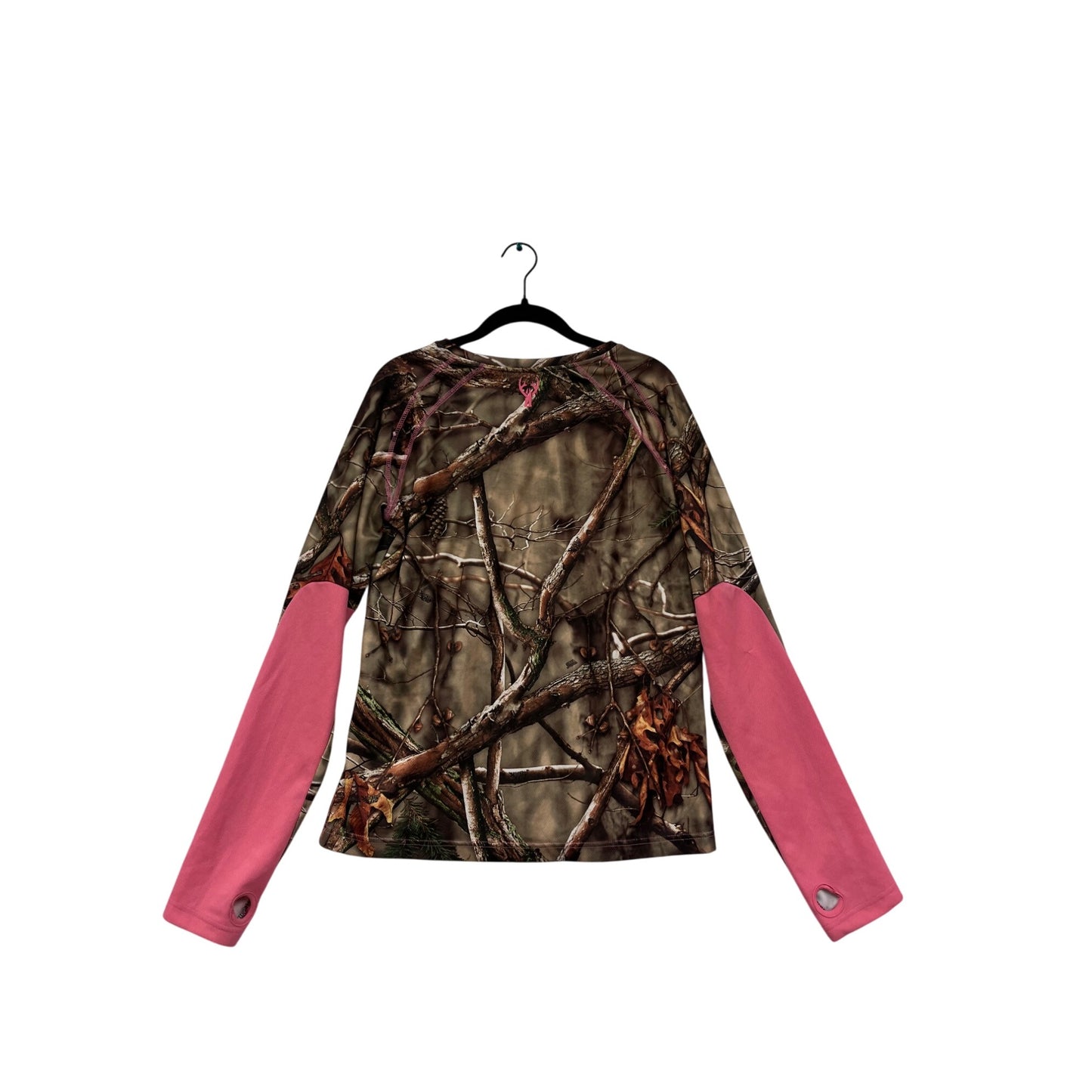 Huntworth Womens Camo Long Sleeve Shirt Size L #6288