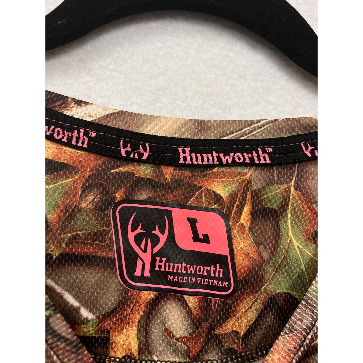 Huntworth Womens Camo Long Sleeve Shirt Size L #6288