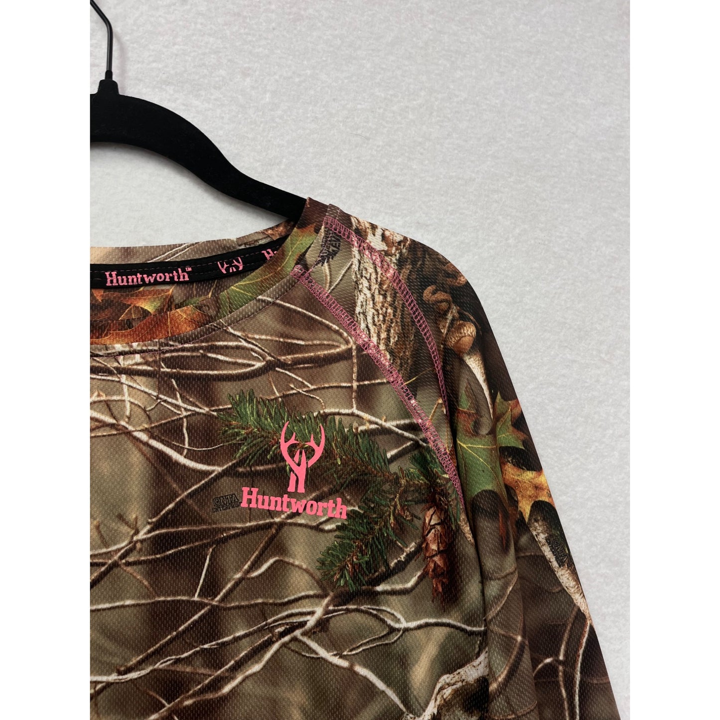 Huntworth Womens Camo Long Sleeve Shirt Size L #6288