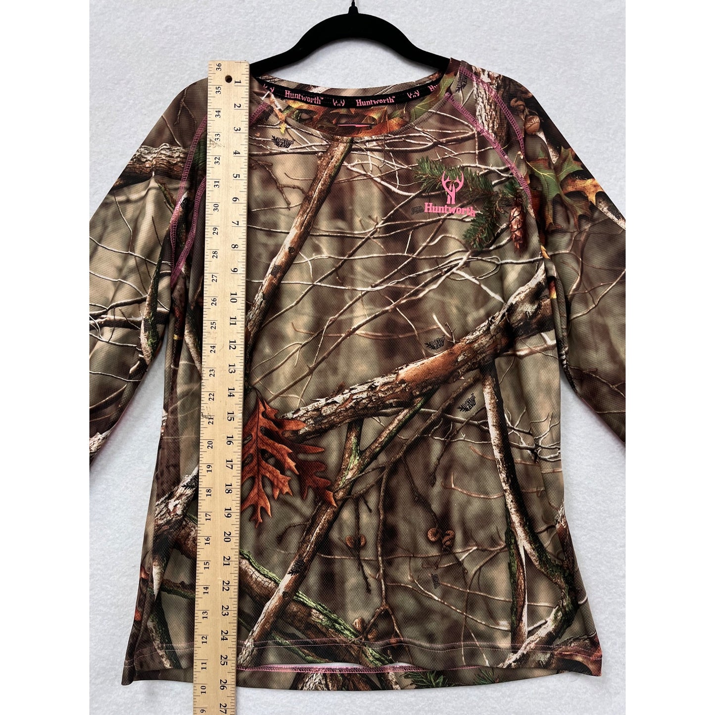 Huntworth Womens Camo Long Sleeve Shirt Size L #6288