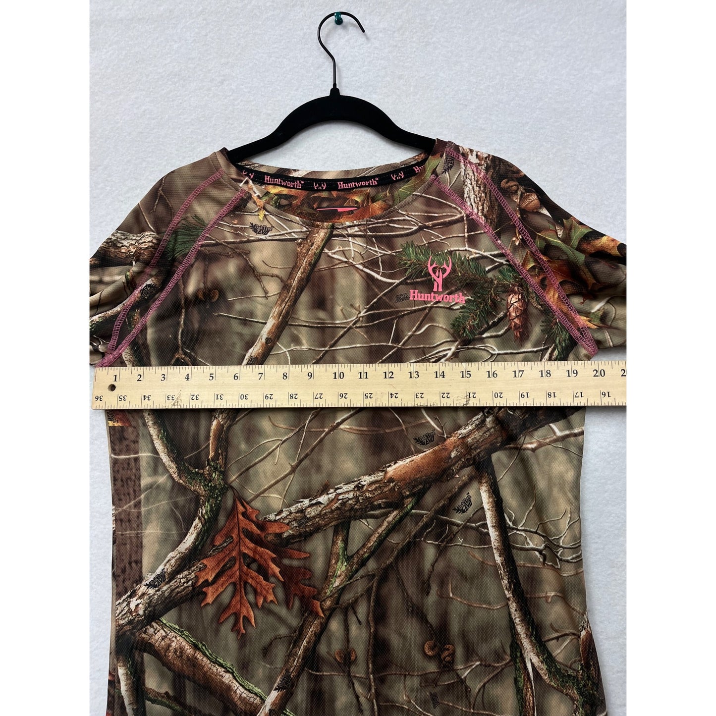 Huntworth Womens Camo Long Sleeve Shirt Size L #6288