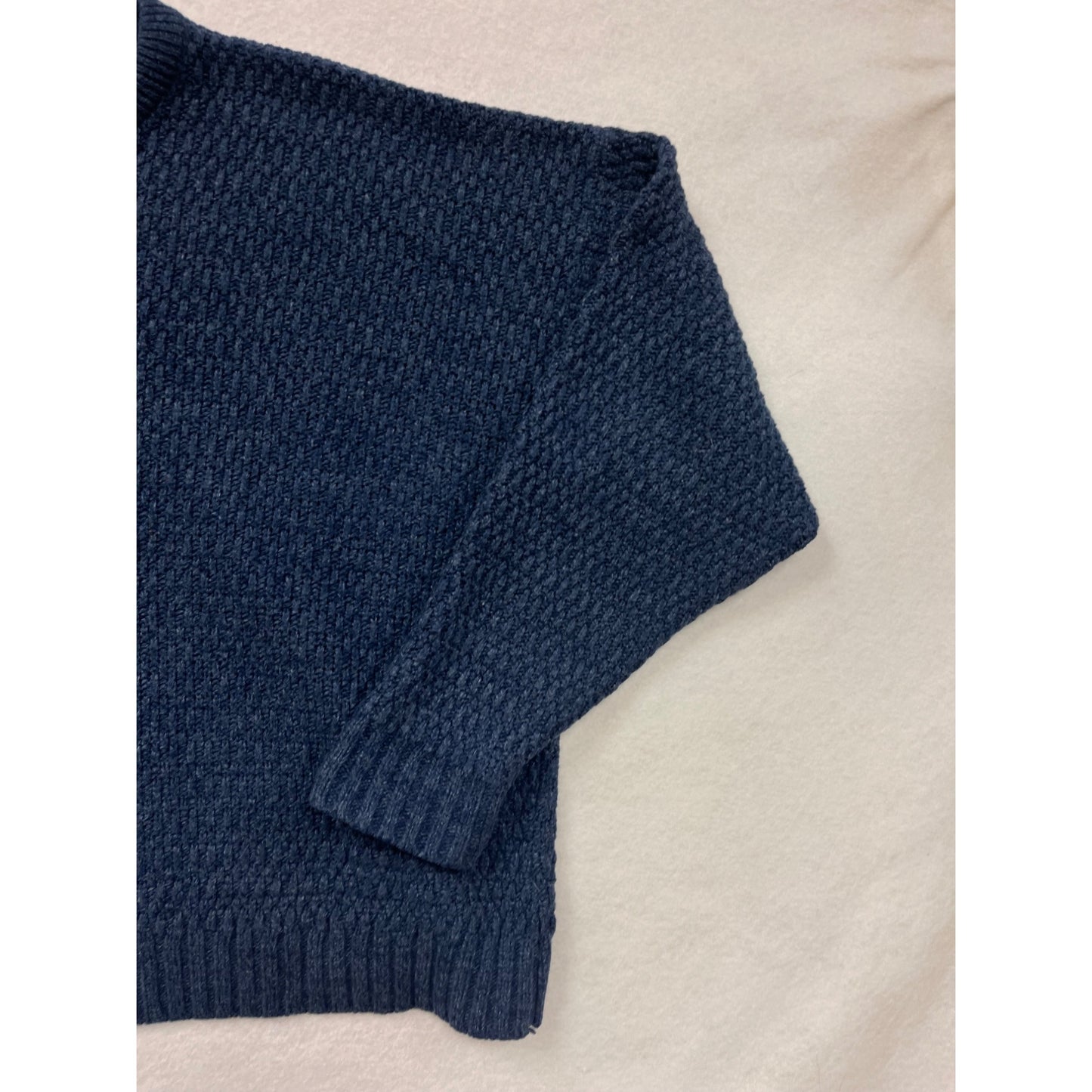 Vintage 1990s Mens XL Navy Textured Sweater By “The Mens Store” #6534